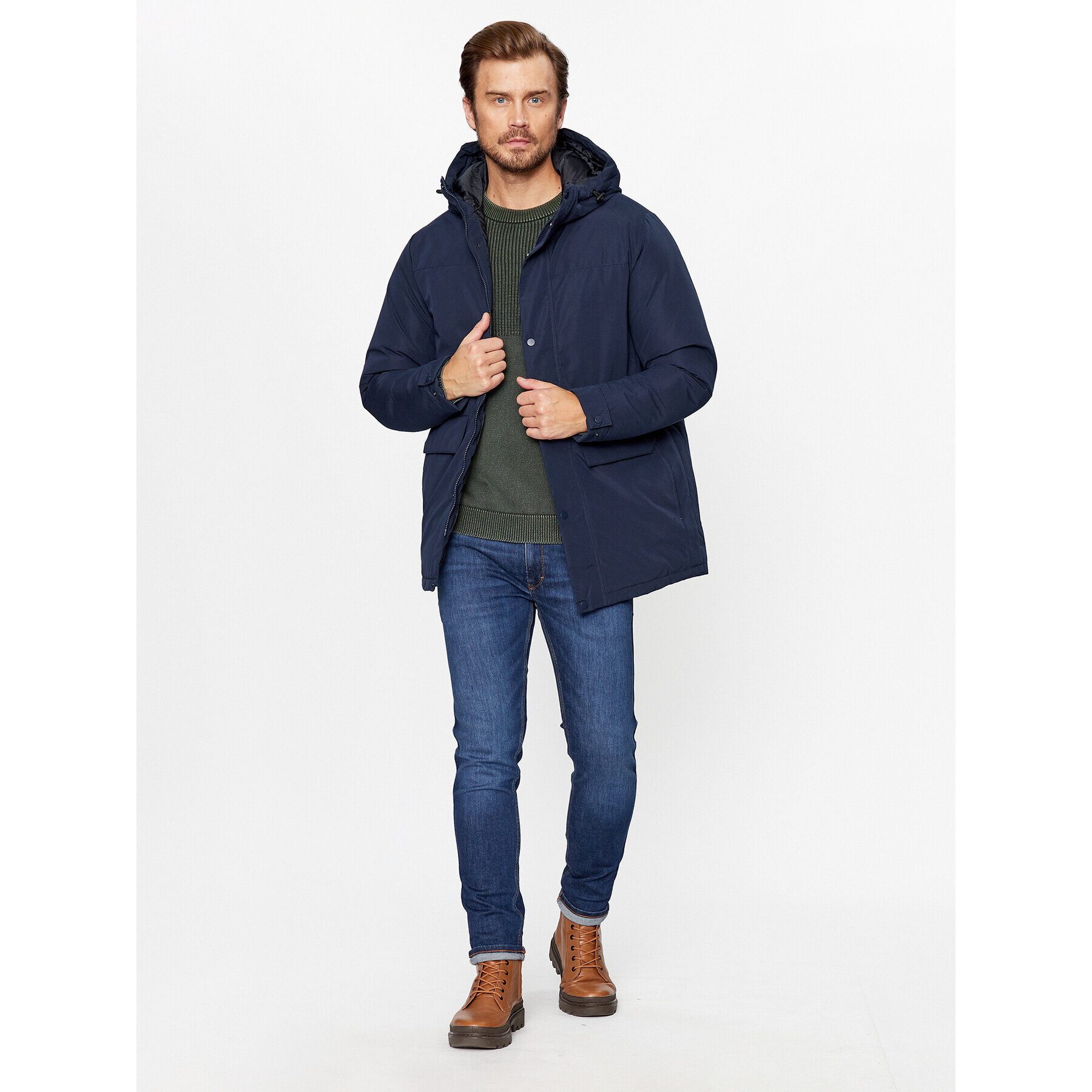 Jack&Jones Zimné bundy 12236015 Tmavomodrá Regular Fit - Pepit.sk