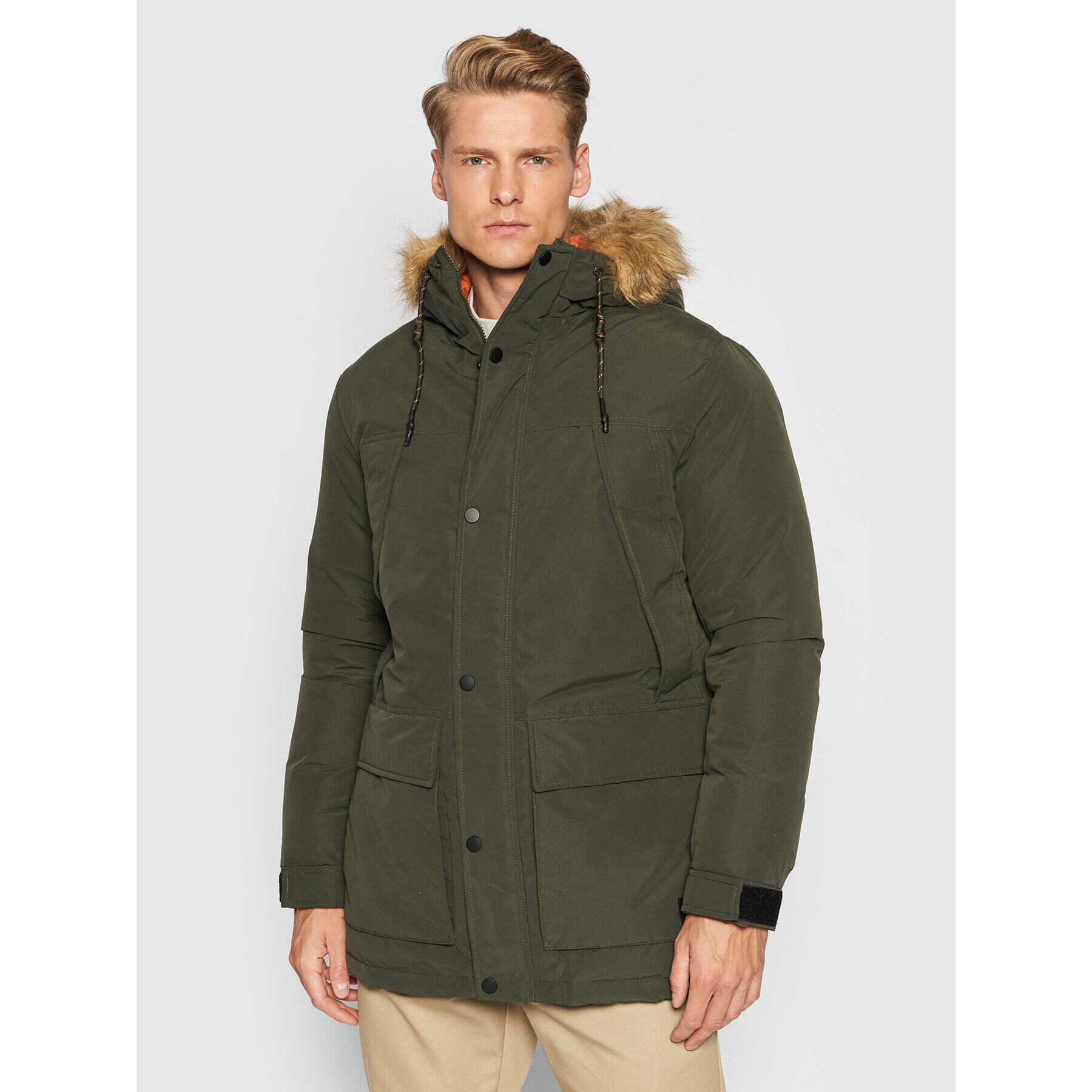 Jack&Jones Zimné bundy Super Parka 12190042 Zelená Regular Fit - Pepit.sk