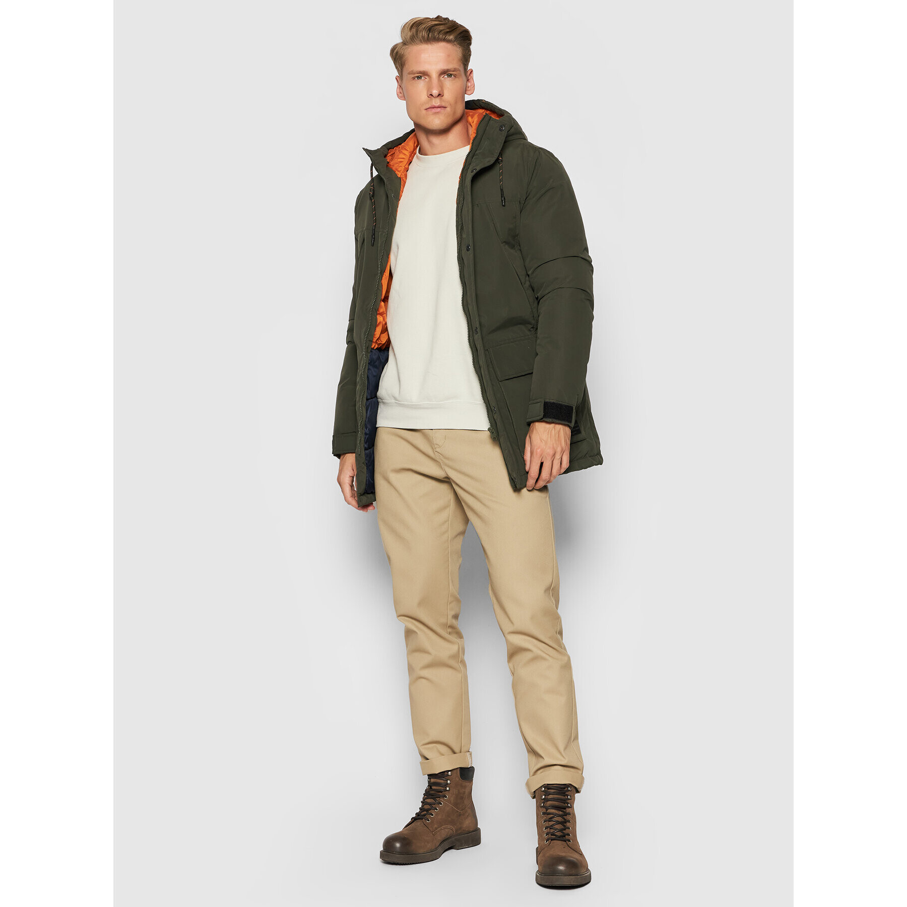 Jack&Jones Zimné bundy Super Parka 12190042 Zelená Regular Fit - Pepit.sk