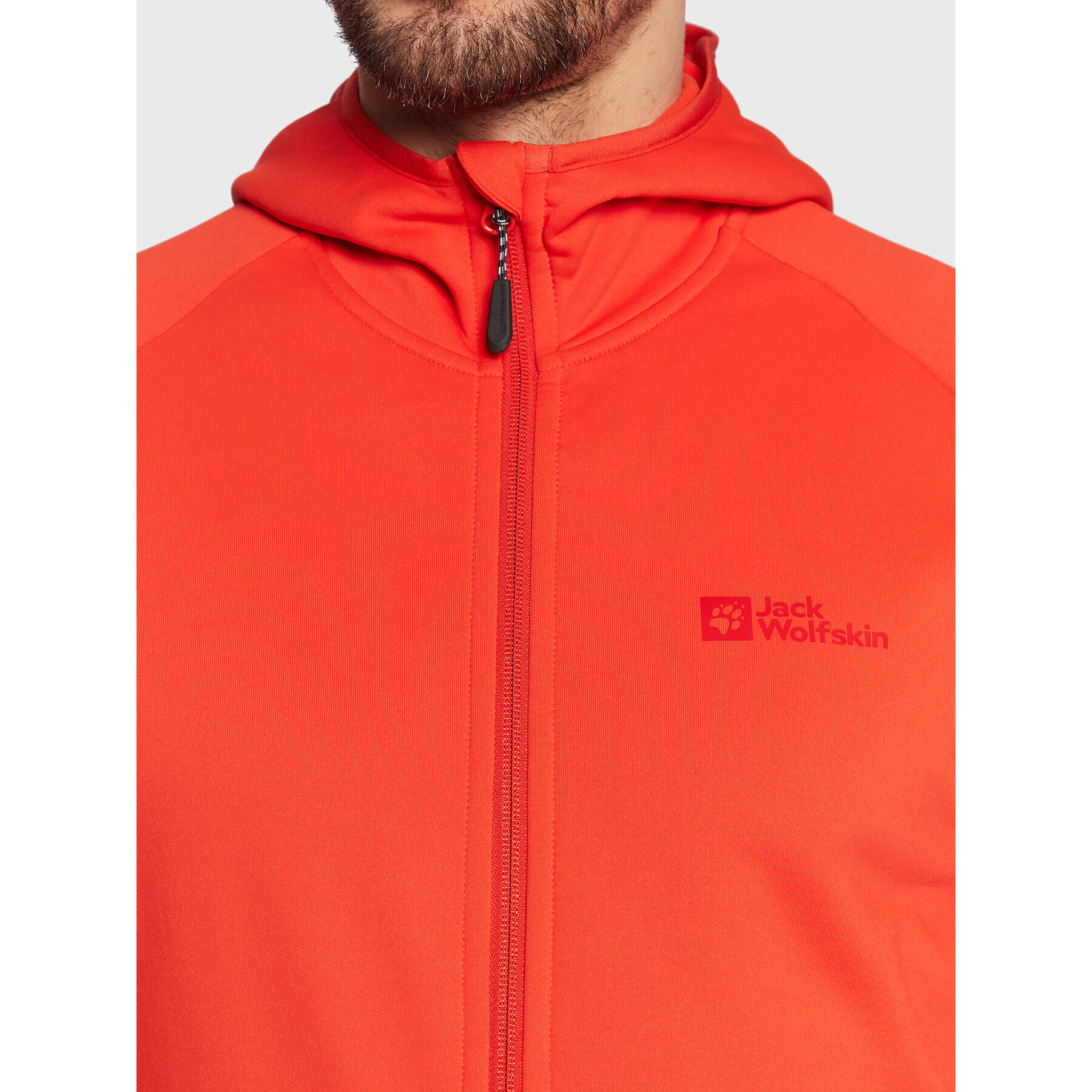 Jack Wolfskin Fleecová mikina Baiselberg 1710541 Červená Regular Fit - Pepit.sk