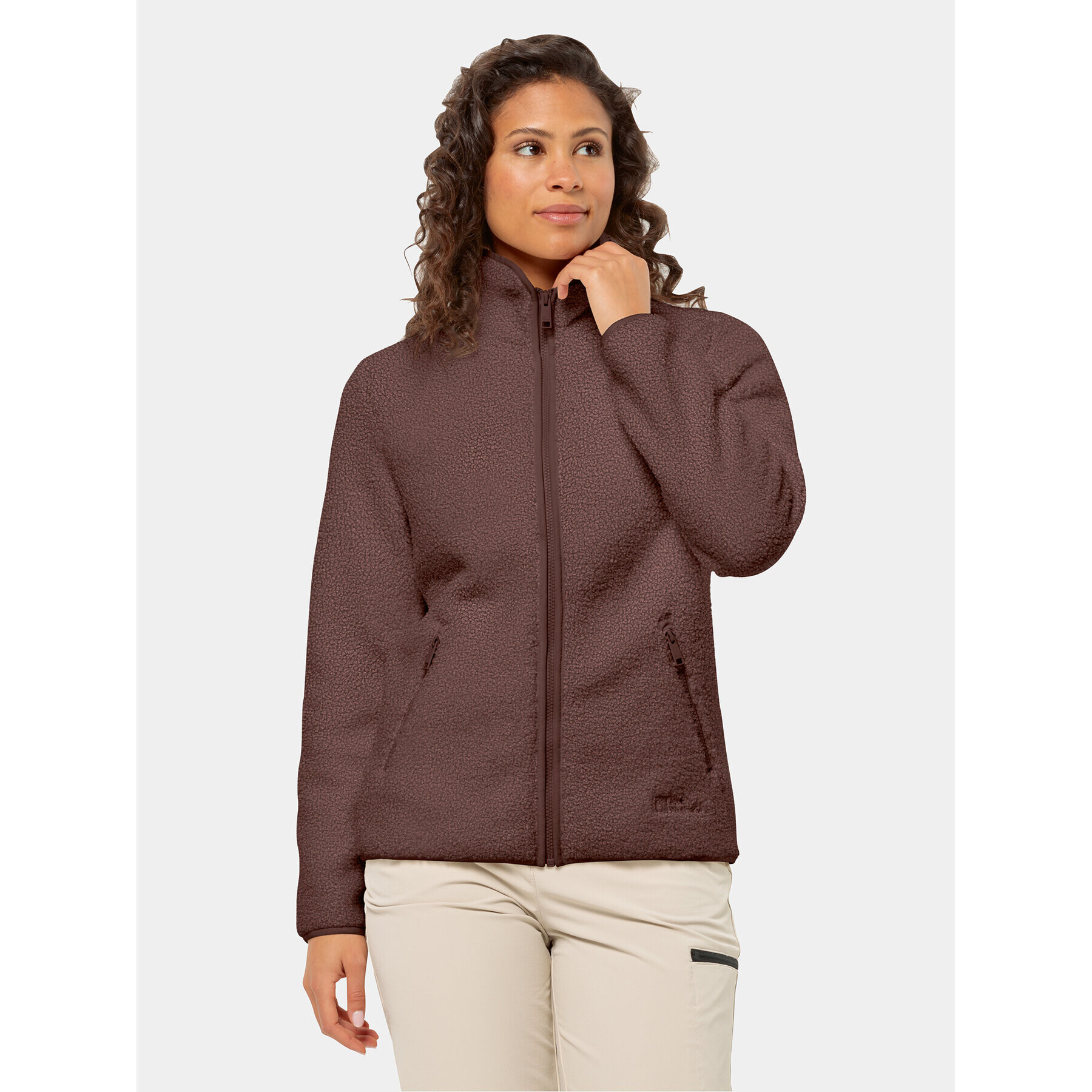 Jack Wolfskin Fleecová mikina High Curl Jacket 1708732 Fialová Regular Fit - Pepit.sk