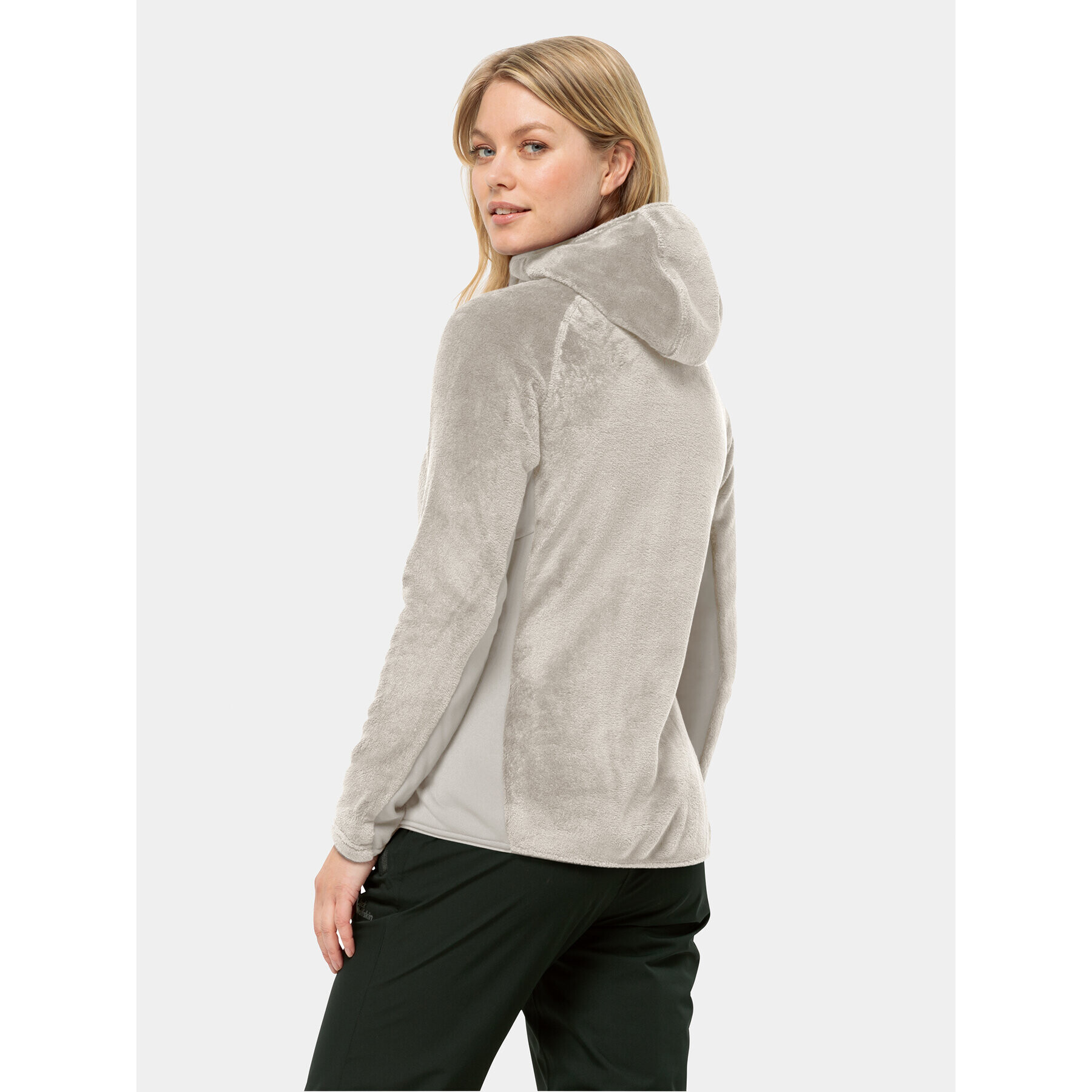 Jack Wolfskin Fleecová mikina Rotwand Hooded Fz 1710742 Sivá Regular Fit - Pepit.sk