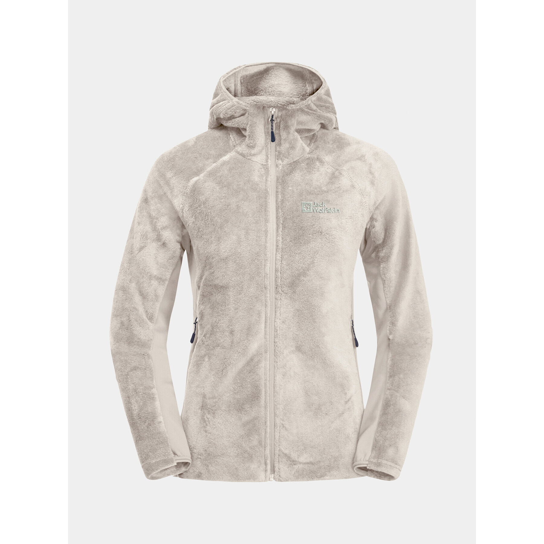 Jack Wolfskin Fleecová mikina Rotwand Hooded Fz 1710742 Sivá Regular Fit - Pepit.sk