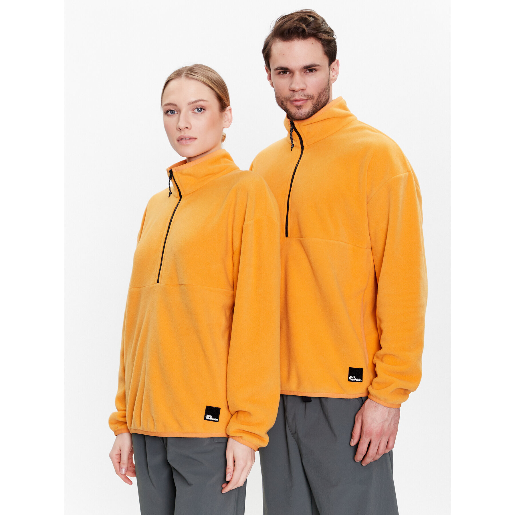 Jack Wolfskin Fleecová mikina Unisex Bockenheim 1711091 Žltá Regular Fit - Pepit.sk