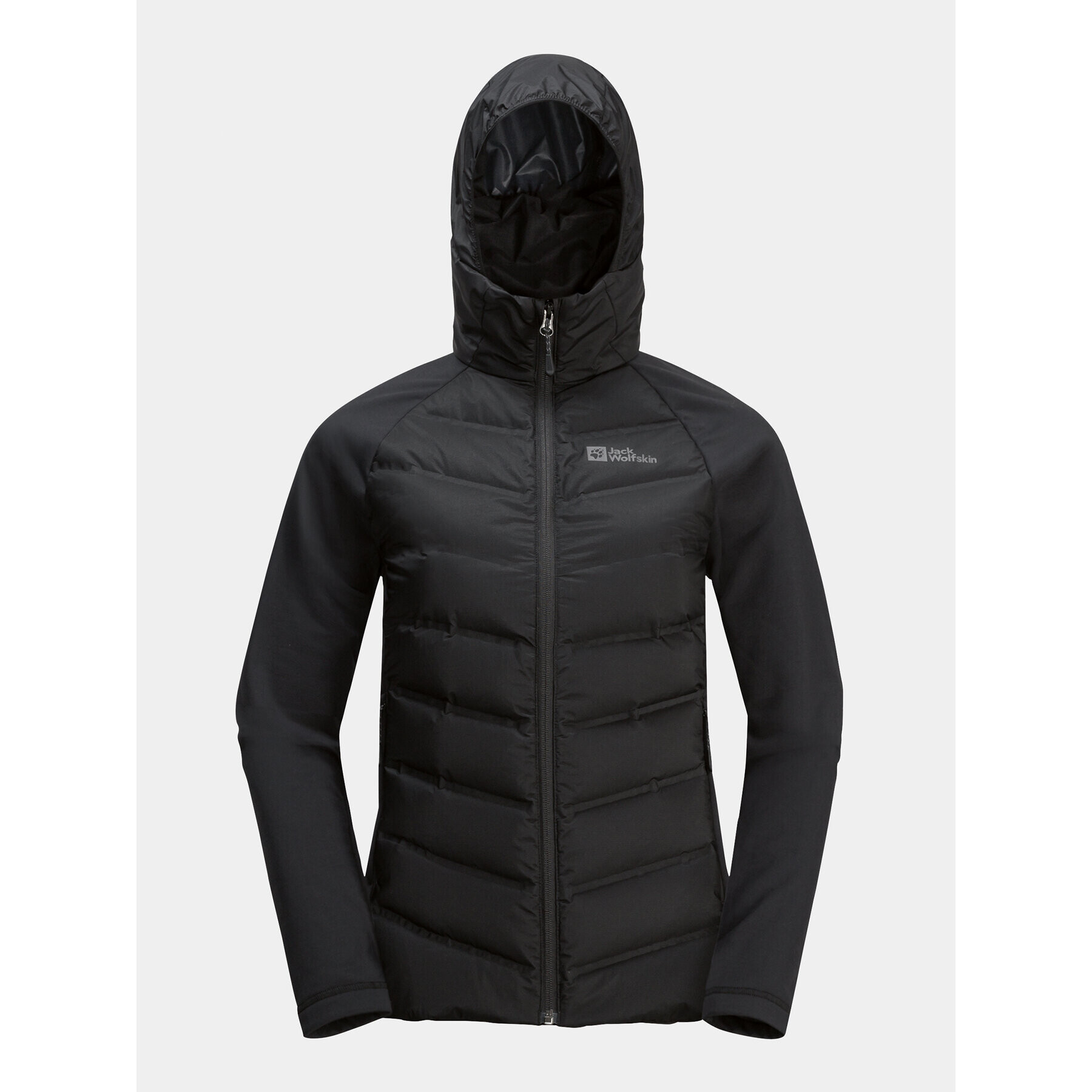 Jack Wolfskin Outdoorová bunda Tasman Down Hybrid 1711331 Čierna Regular Fit - Pepit.sk