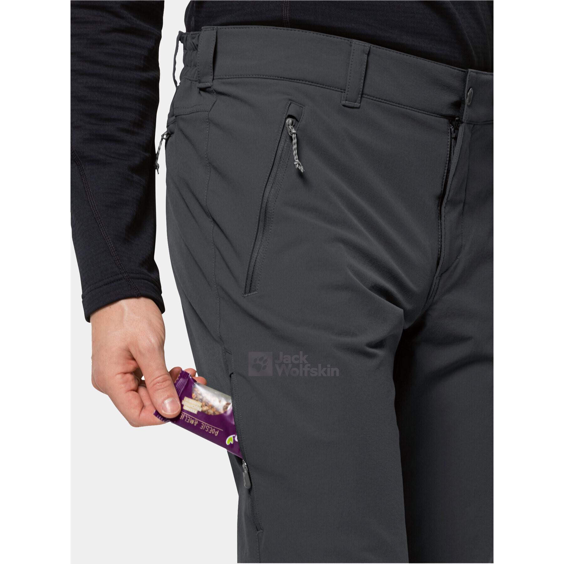 Jack Wolfskin Outdoorové nohavice Activate Xt Pants 1503755 Čierna Regular Fit - Pepit.sk