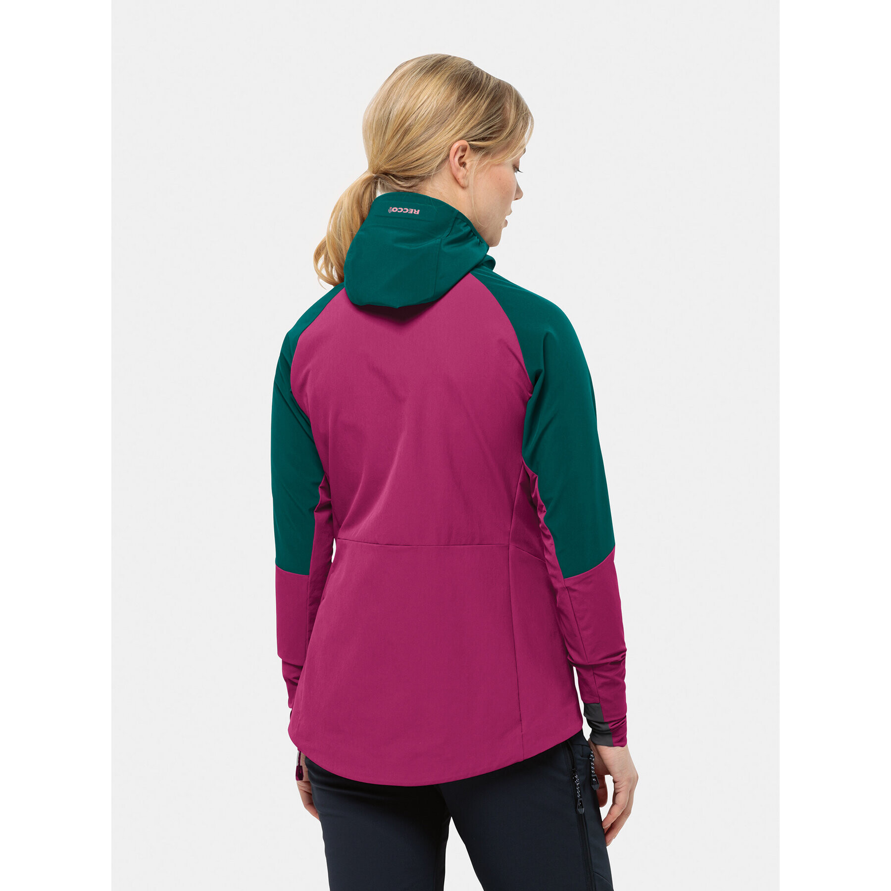 Jack Wolfskin Softshellová bunda Alpspitze Hoody 1307751 Zelená Regular Fit - Pepit.sk