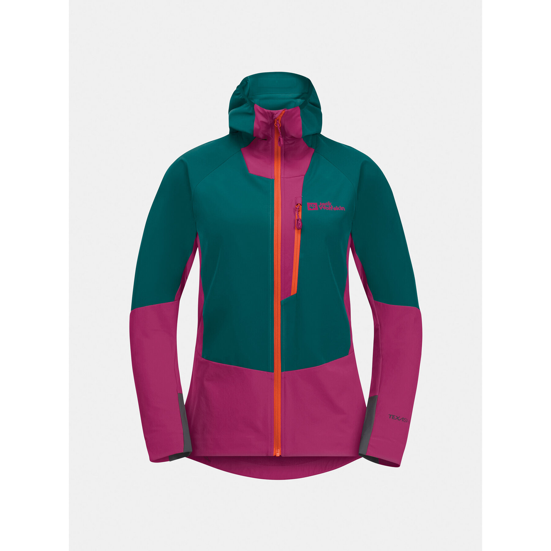 Jack Wolfskin Softshellová bunda Alpspitze Hoody 1307751 Zelená Regular Fit - Pepit.sk