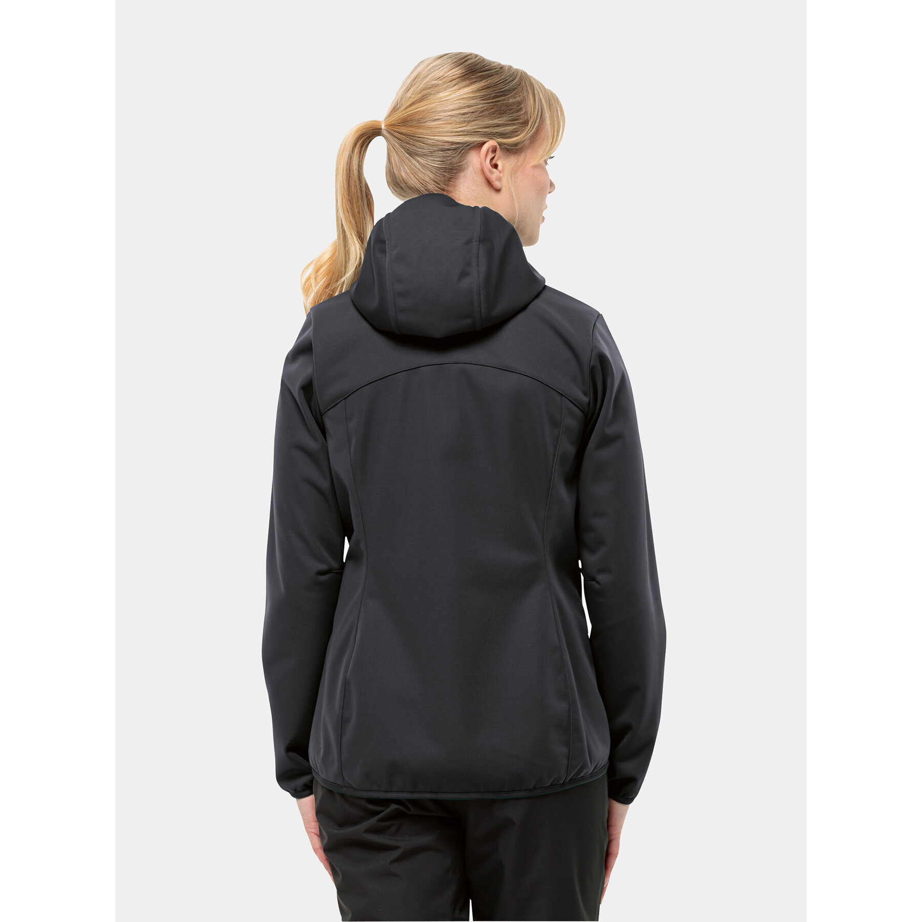 Jack Wolfskin Softshellová bunda Windhain Hoody 1307481 Čierna Regular Fit - Pepit.sk