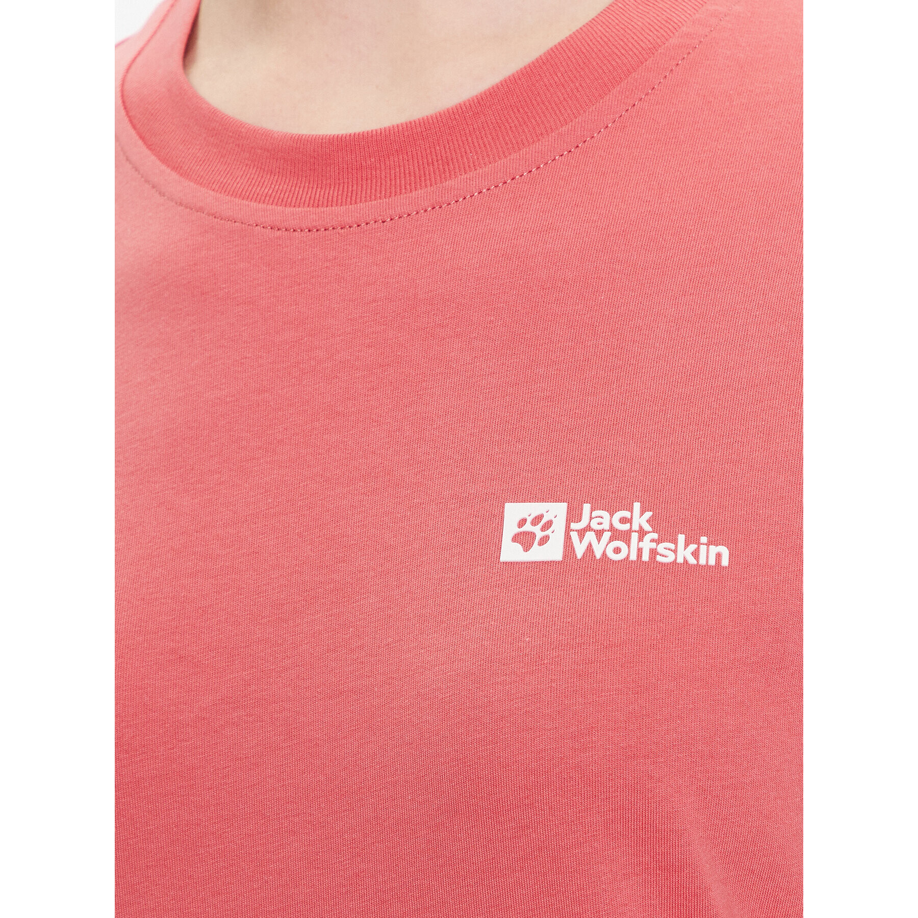 Jack Wolfskin Tričko Essential 1808352 Červená Regular Fit - Pepit.sk