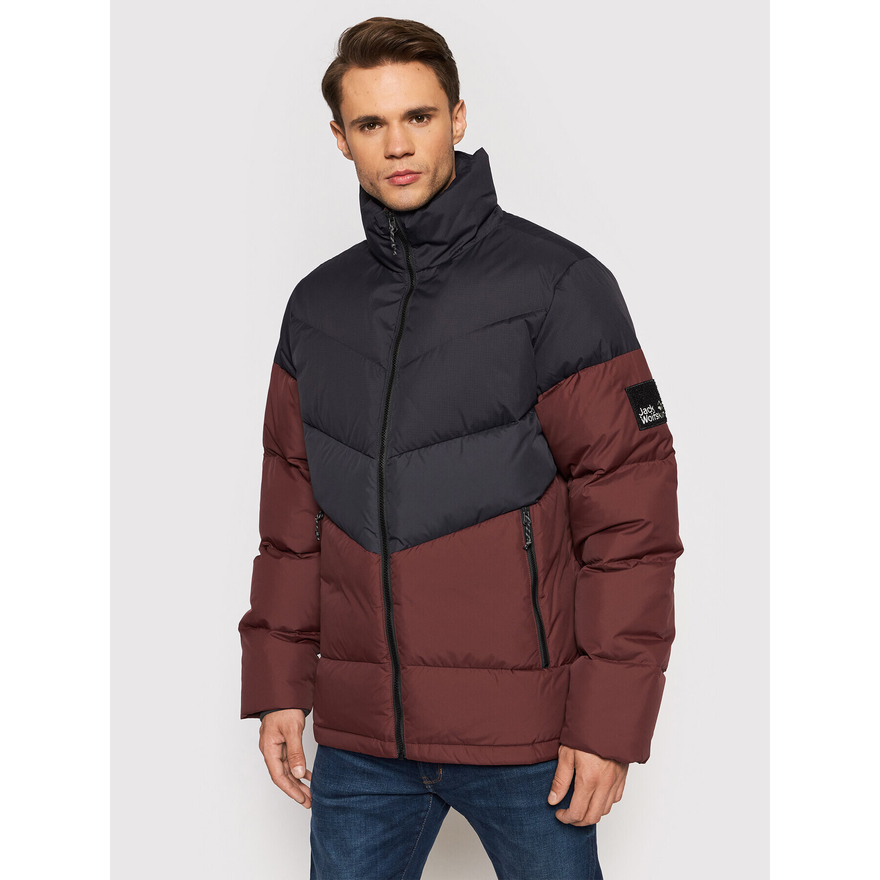 Jack Wolfskin Vatovaná bunda 365 Fearless 1206421 Bordová Regular Fit - Pepit.sk