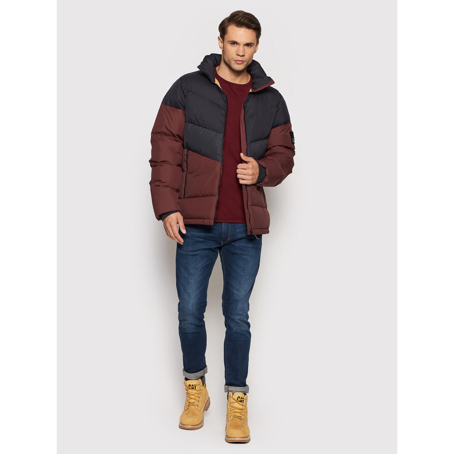 Jack Wolfskin Vatovaná bunda 365 Fearless 1206421 Bordová Regular Fit - Pepit.sk