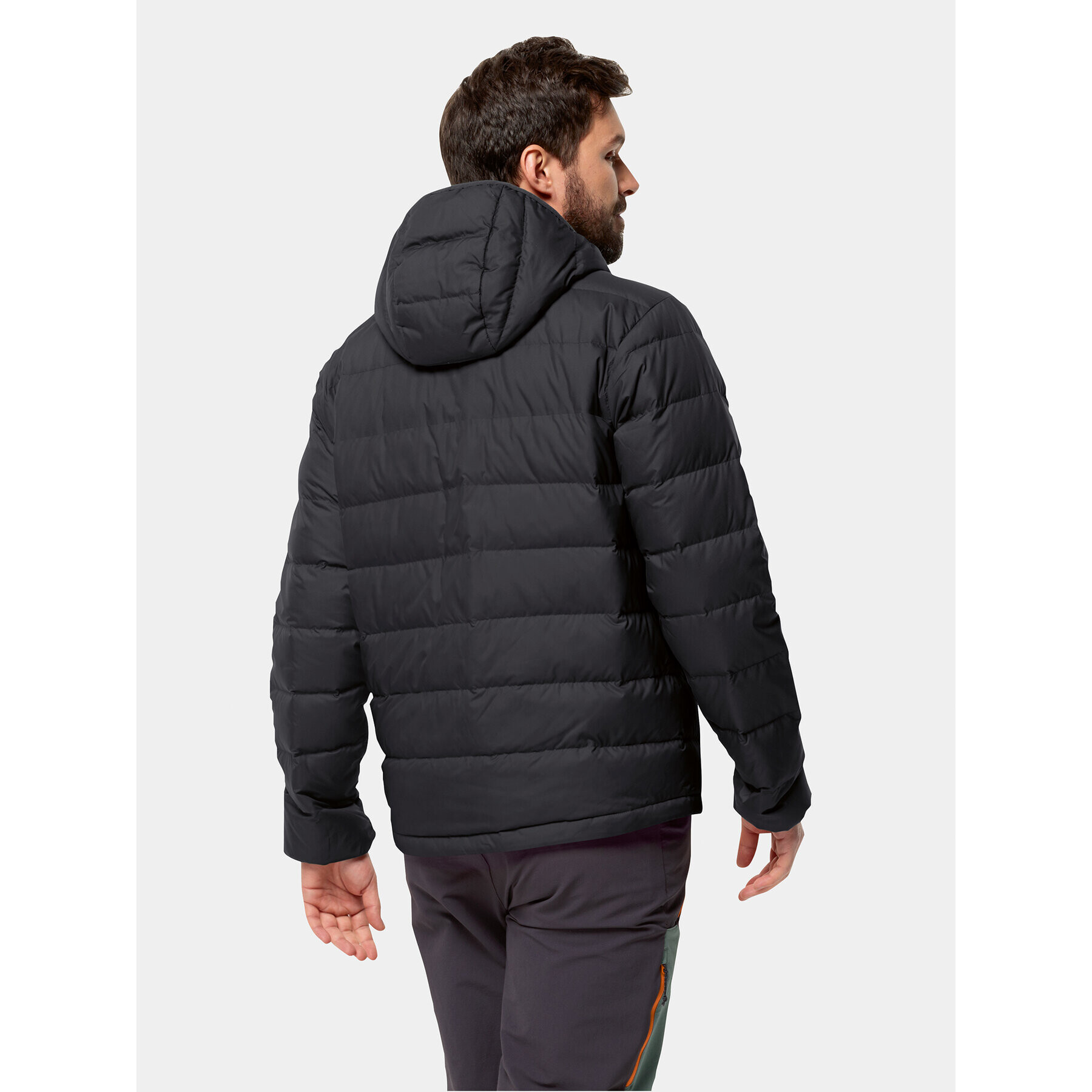 Jack Wolfskin Vatovaná bunda Ather Down Hoody 1207671 Čierna Regular Fit - Pepit.sk