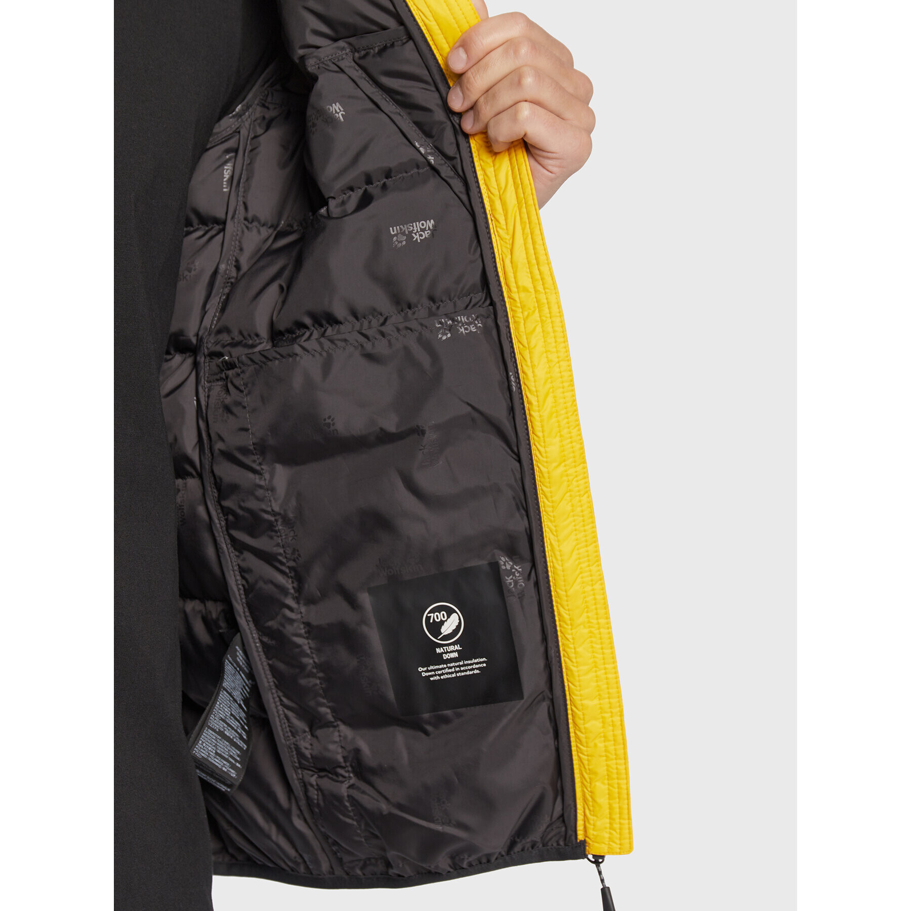 Jack Wolfskin Vatovaná bunda Dna Tundra 1206612 Žltá Regular Fit - Pepit.sk