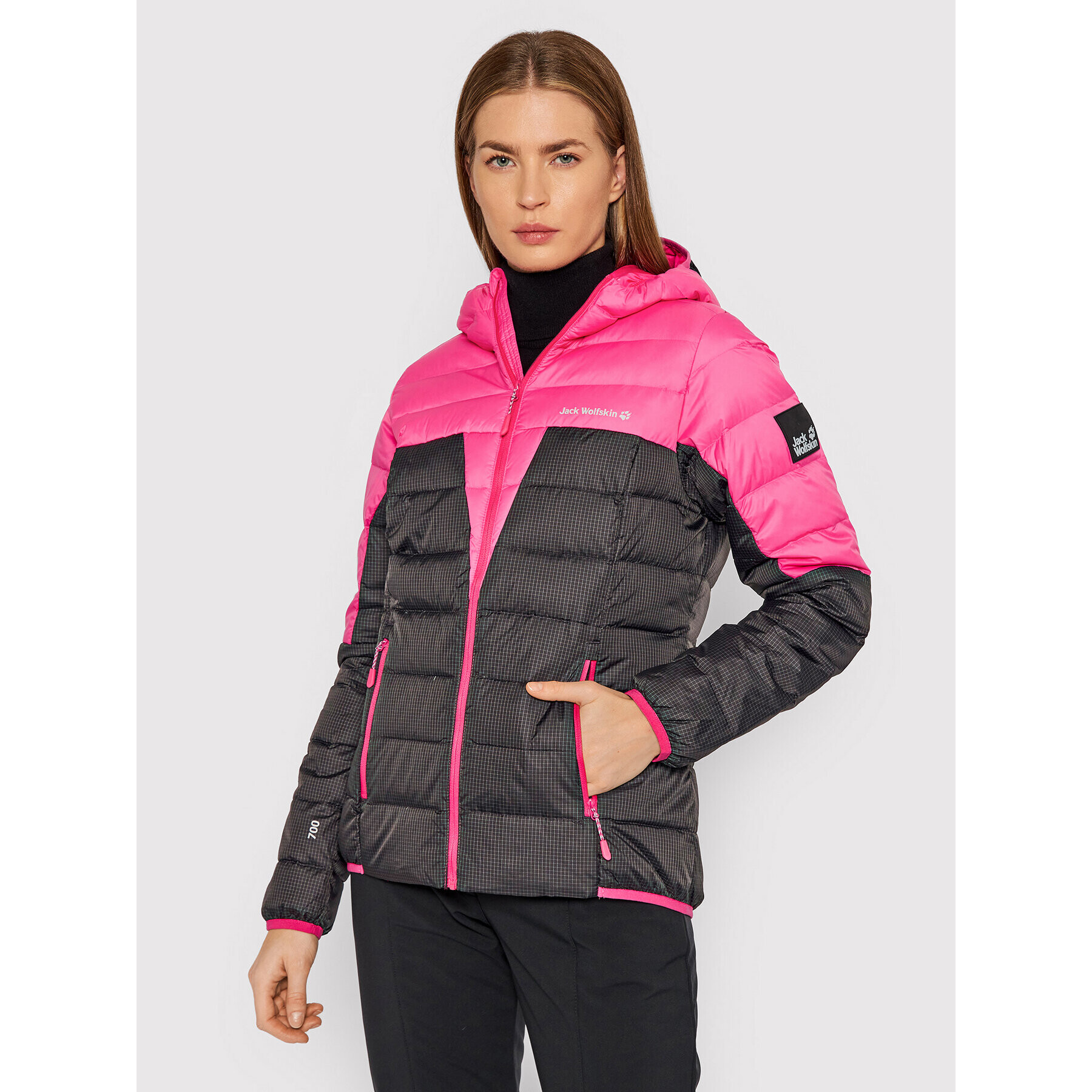 Jack Wolfskin Vatovaná bunda Dna Tundra 1206641 Čierna Regular Fit - Pepit.sk