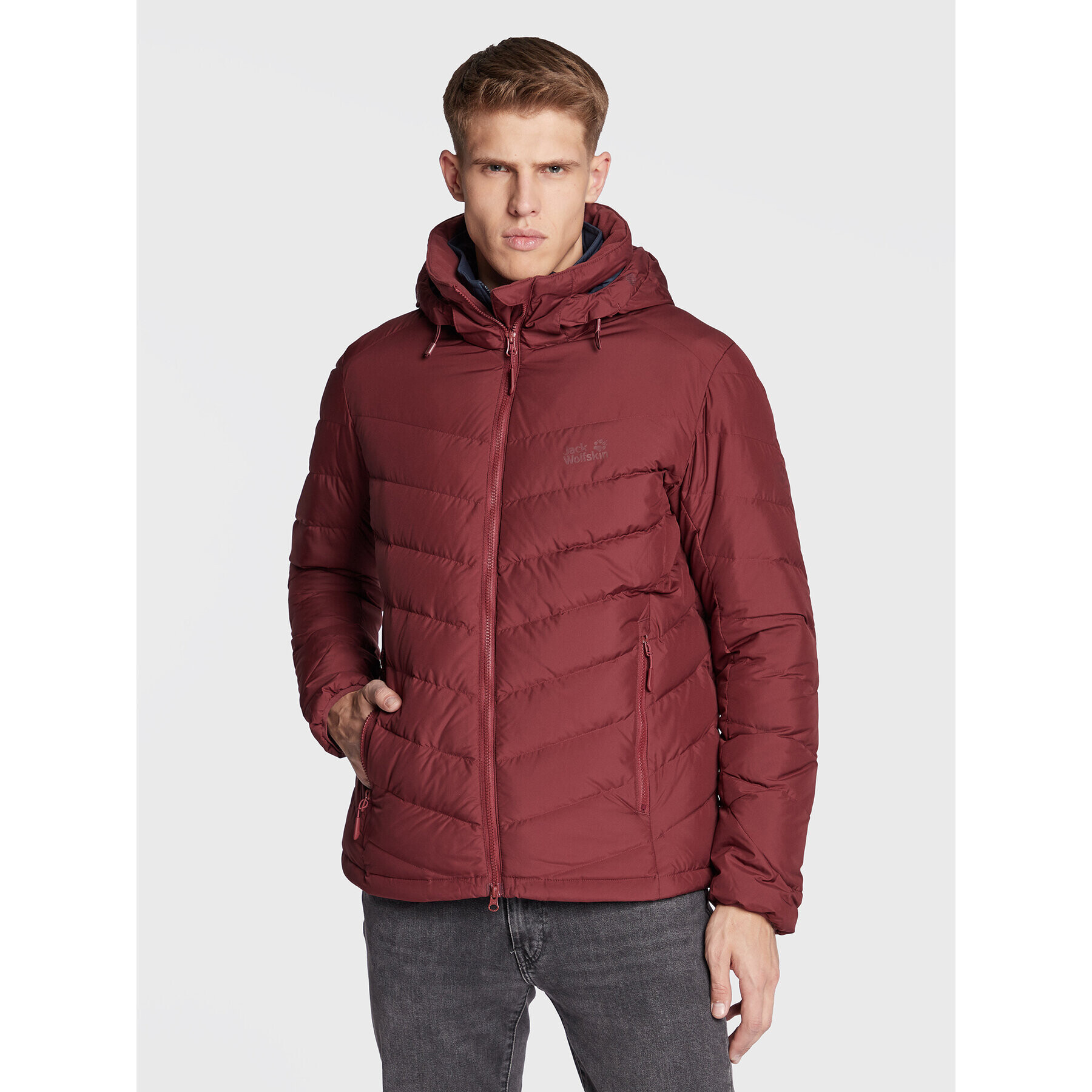 Jack Wolfskin Vatovaná bunda Fairmont 1203591 Bordová Regular Fit - Pepit.sk