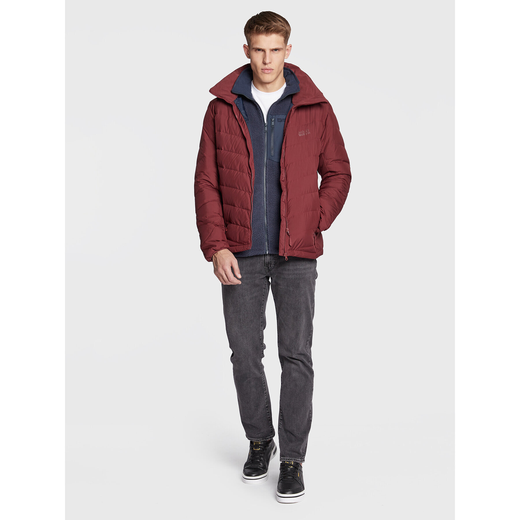 Jack Wolfskin Vatovaná bunda Fairmont 1203591 Bordová Regular Fit - Pepit.sk