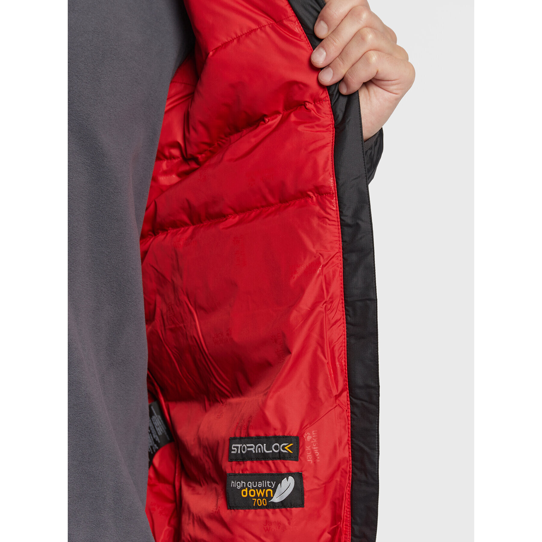 Jack Wolfskin Vatovaná bunda Helium 1200573 Čierna Regular Fit - Pepit.sk