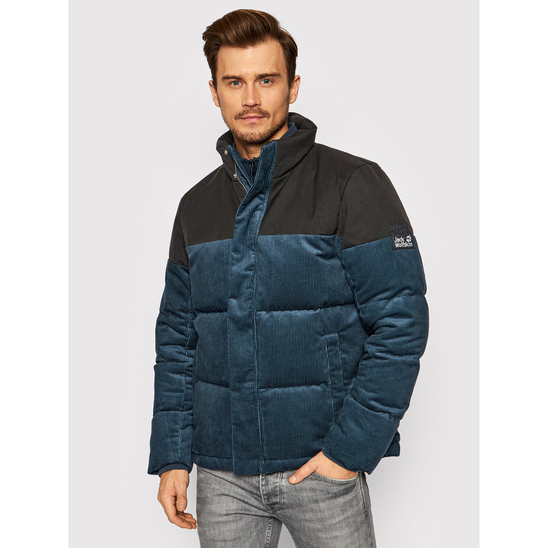 Jack Wolfskin Vatovaná bunda Nature 1206331 Tmavomodrá Regular Fit - Pepit.sk