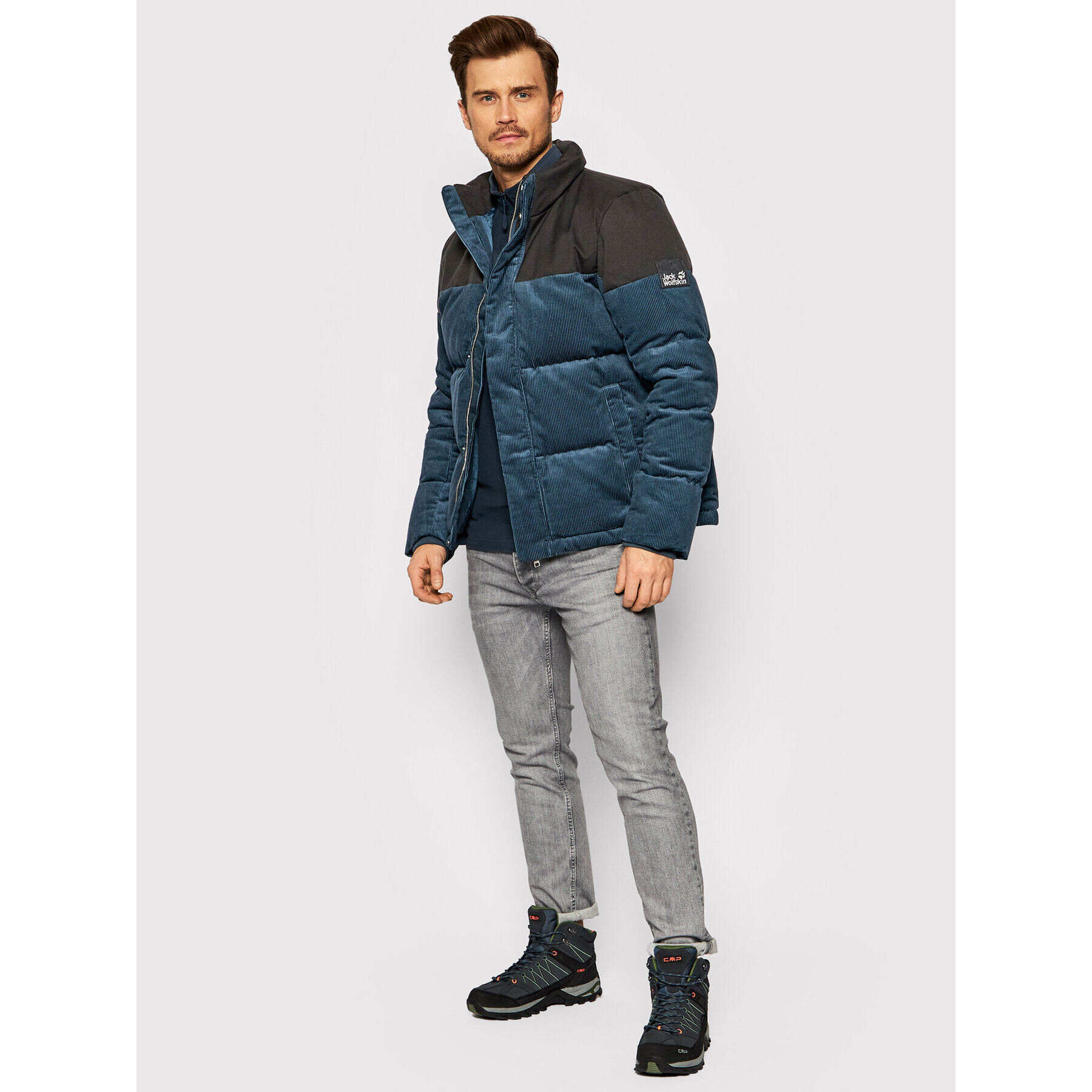 Jack Wolfskin Vatovaná bunda Nature 1206331 Tmavomodrá Regular Fit - Pepit.sk