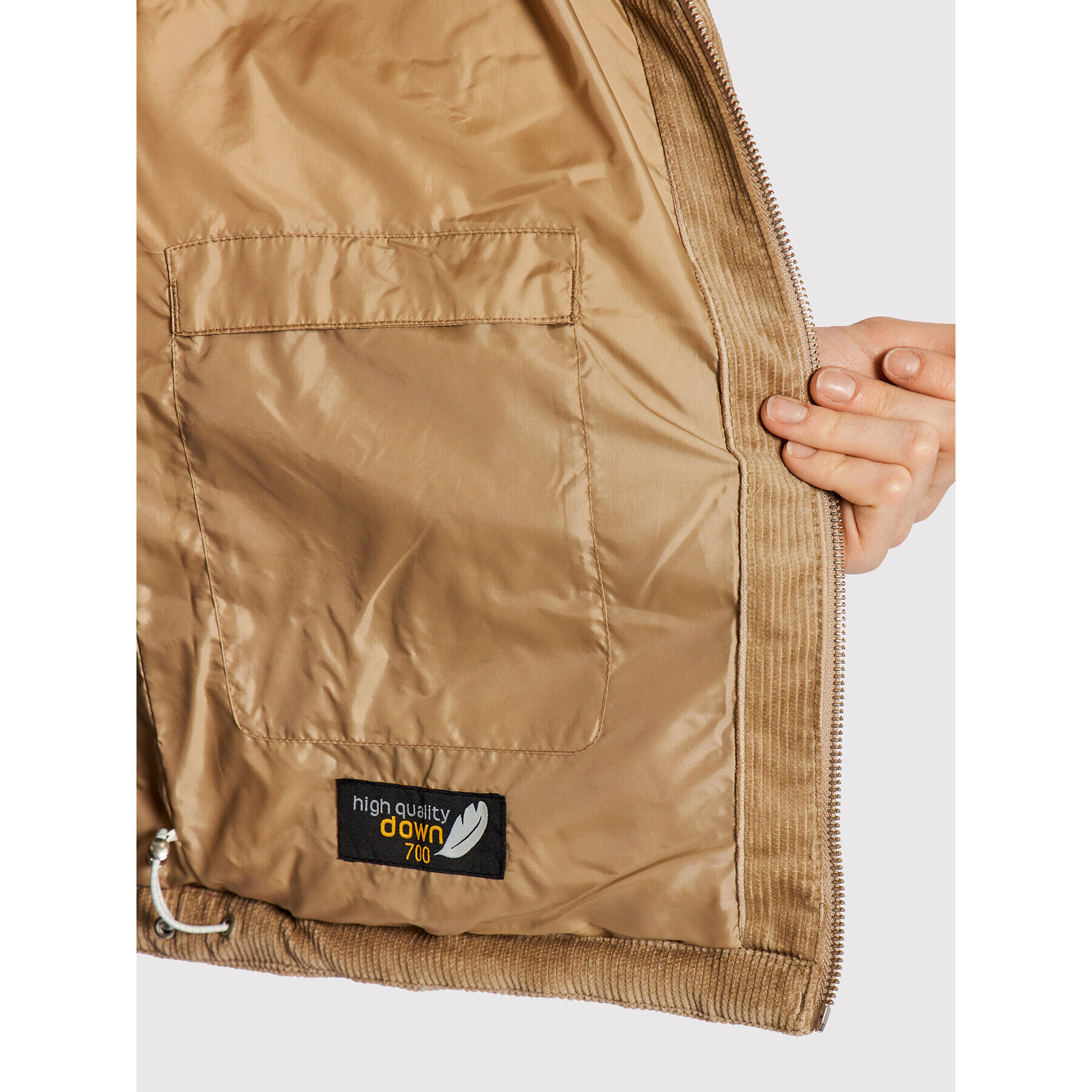 Jack Wolfskin Vatovaná bunda Nature Corduroy 1206171 Béžová Regular Fit - Pepit.sk