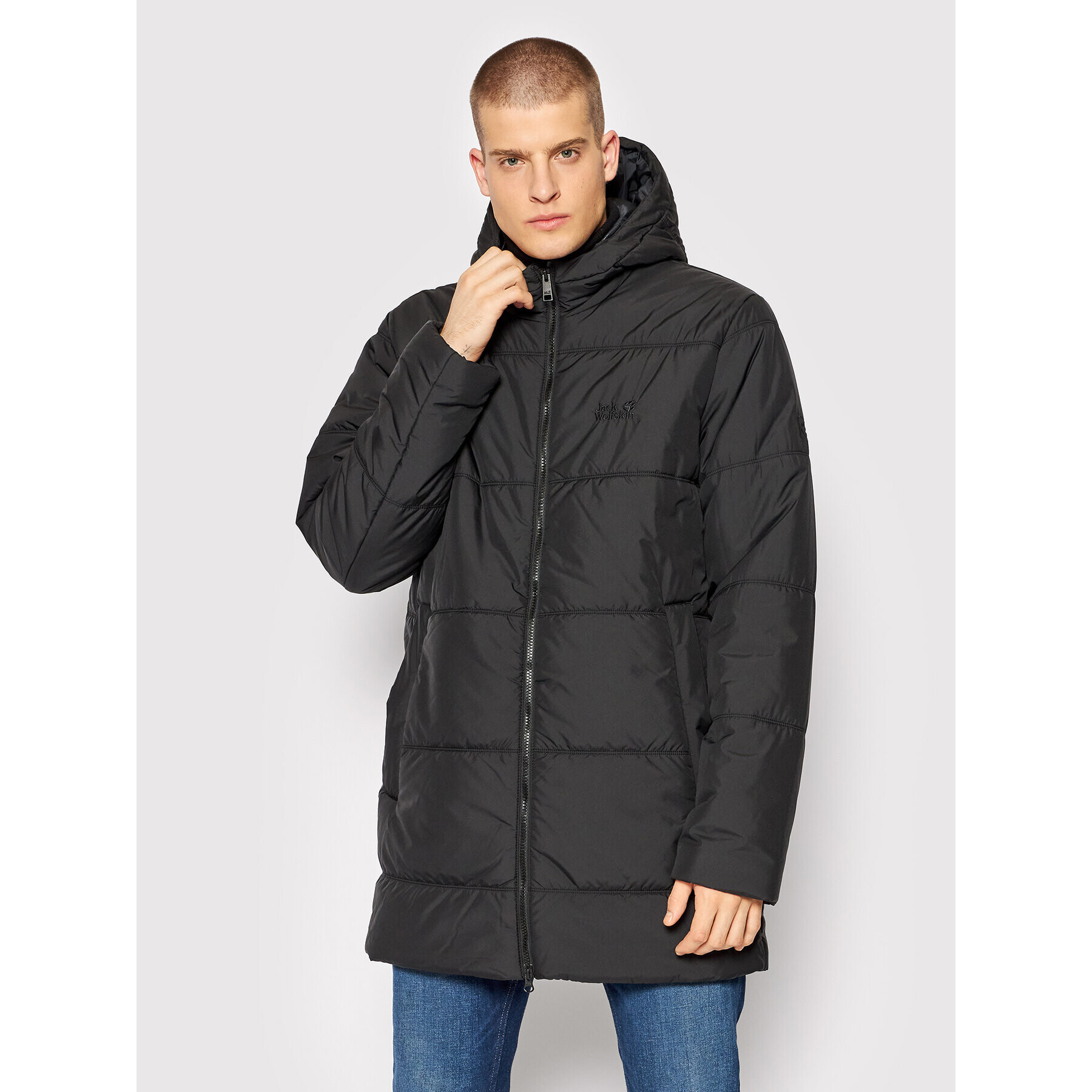 Jack Wolfskin Vatovaná bunda North York 1206381 Čierna Regular Fit - Pepit.sk