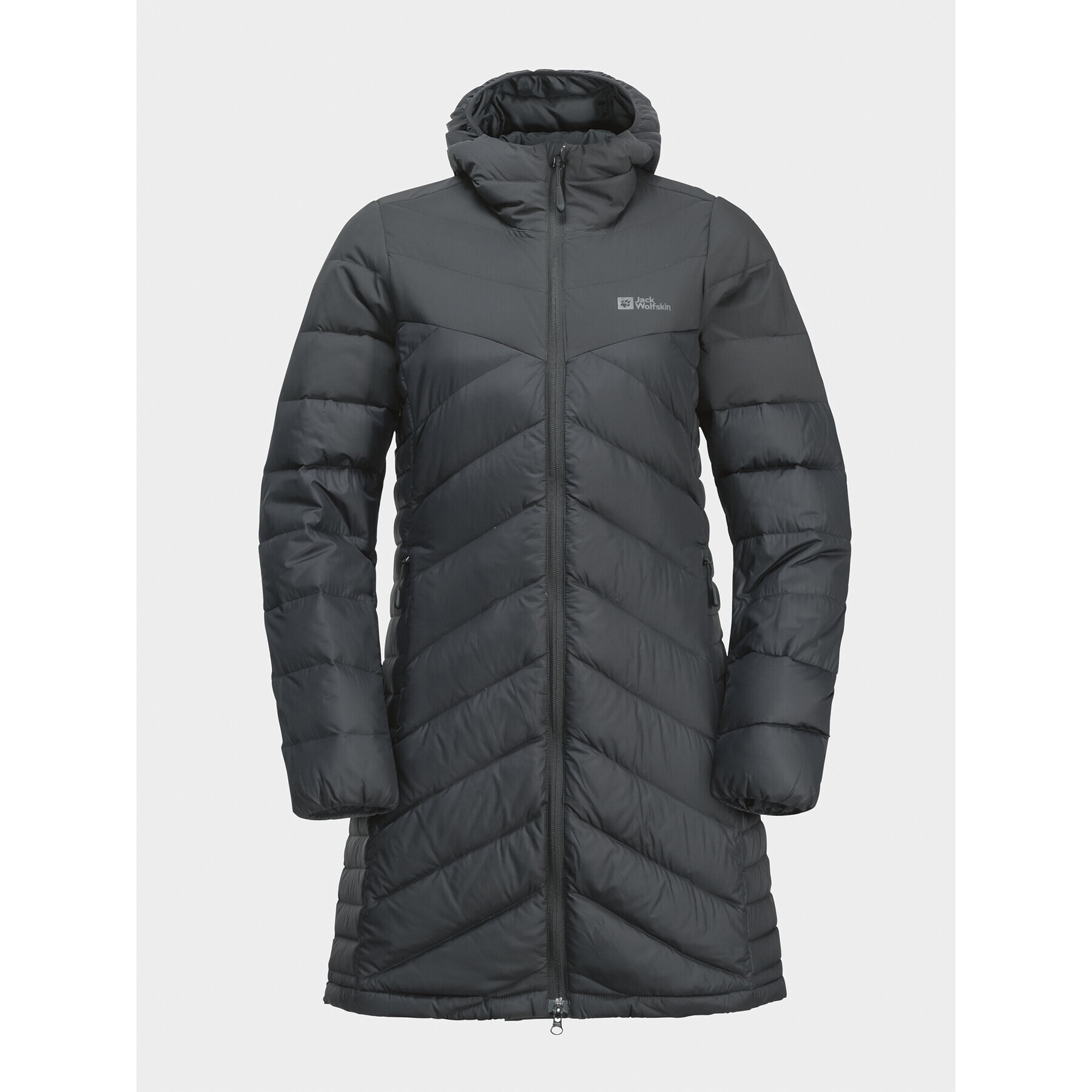 Jack Wolfskin Vatovaná bunda Tundra Down Coat 1207751 Čierna Regular Fit - Pepit.sk