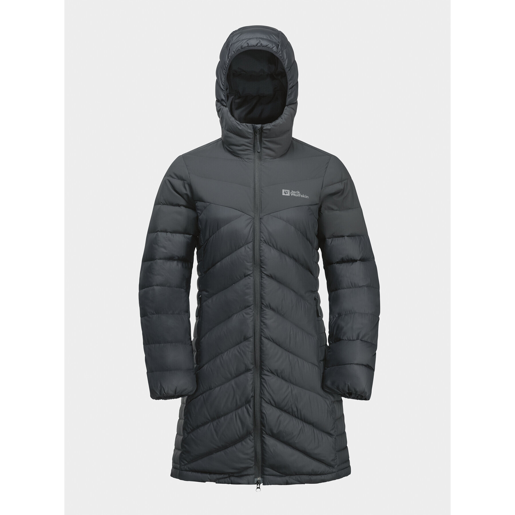 Jack Wolfskin Vatovaná bunda Tundra Down Coat 1207751 Čierna Regular Fit - Pepit.sk