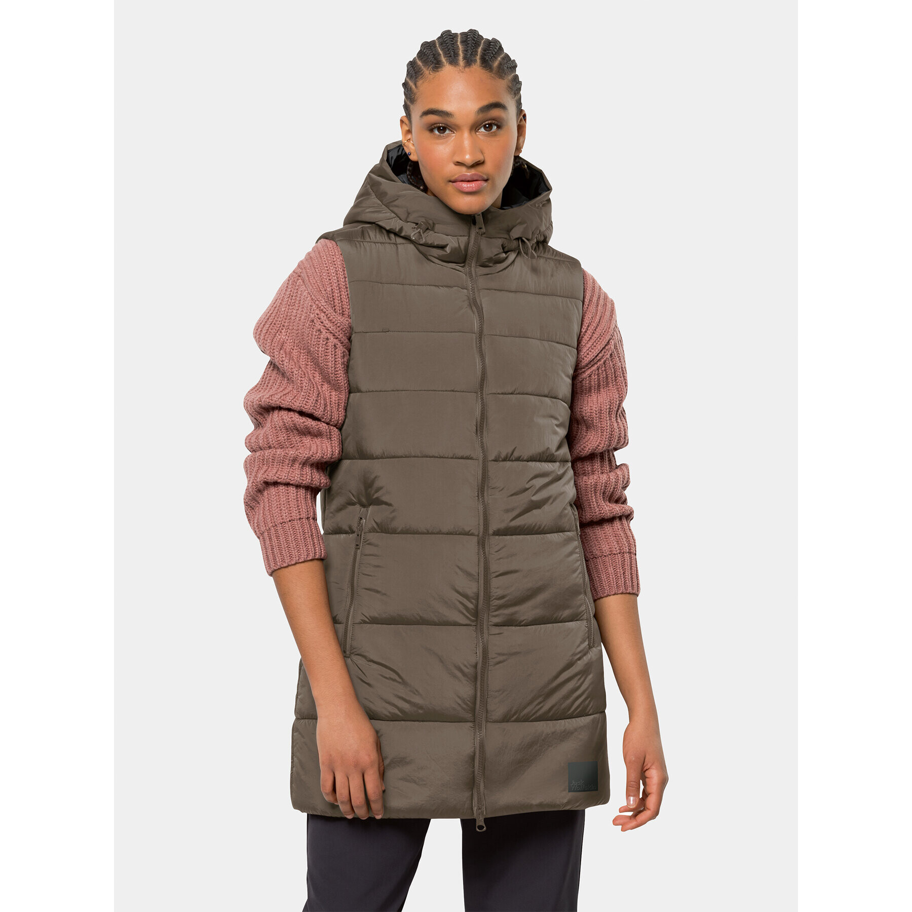 Jack Wolfskin Vesta Eisbach Vest 1206991 Hnedá Regular Fit - Pepit.sk