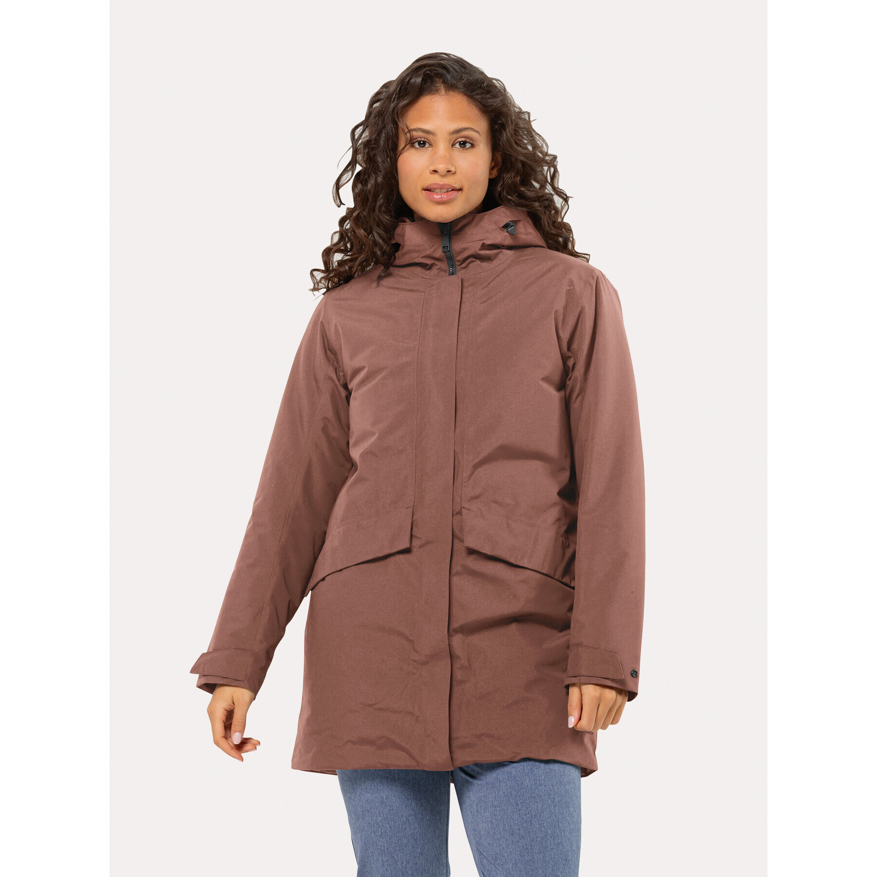 Jack Wolfskin Zimné bundy Tempelhof Coat 1116151 Bordová Regular Fit - Pepit.sk