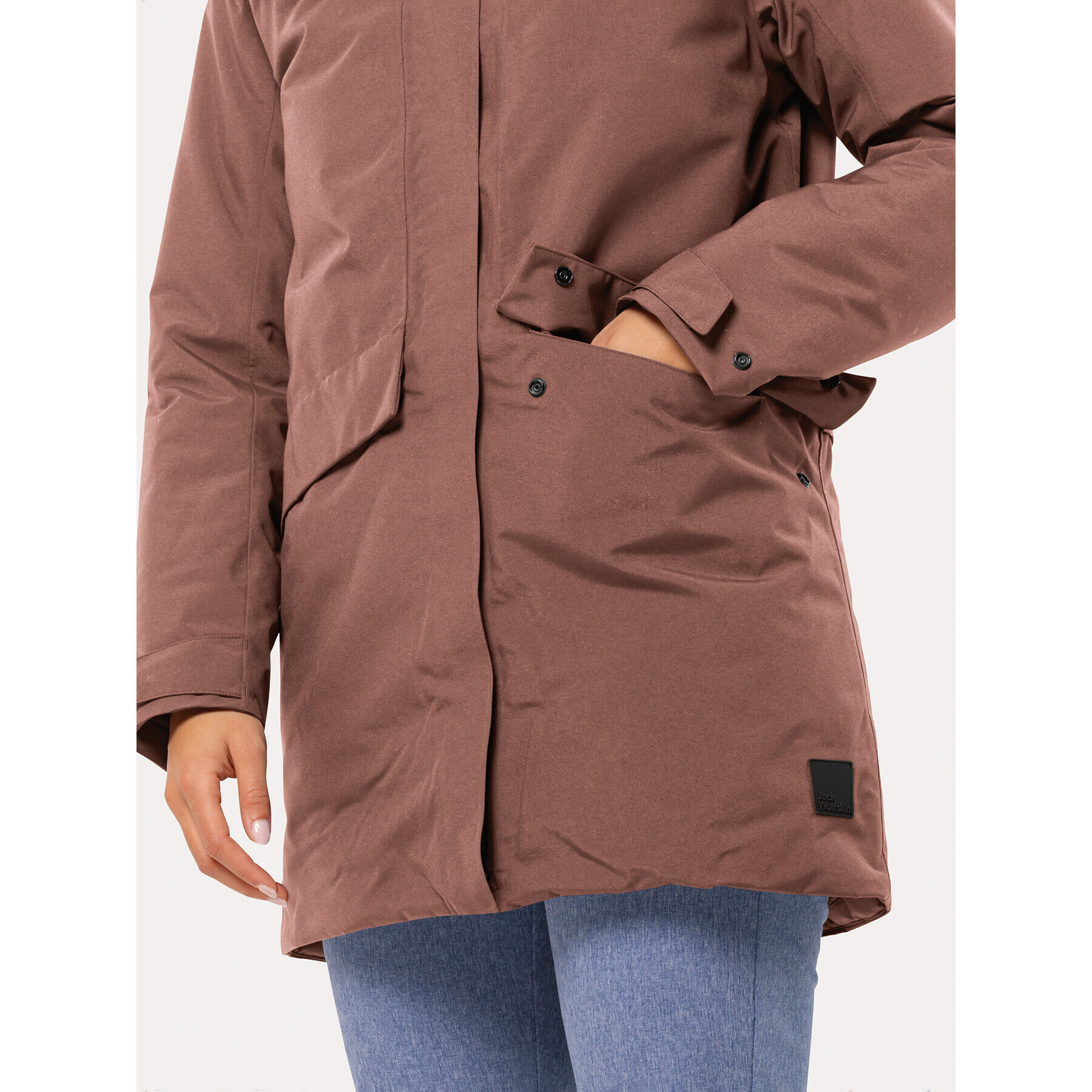 Jack Wolfskin Zimné bundy Tempelhof Coat 1116151 Bordová Regular Fit - Pepit.sk