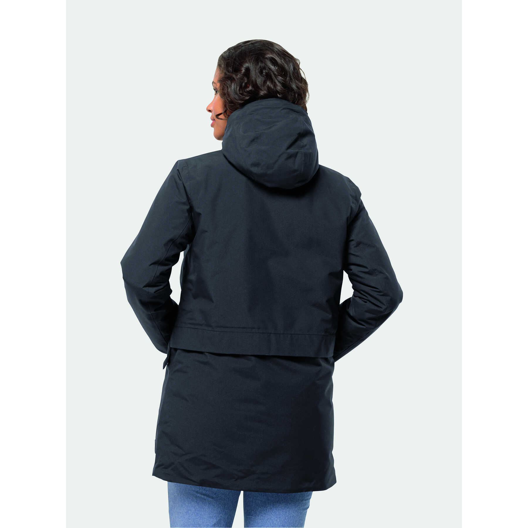 Jack Wolfskin Zimné bundy Tempelhof Coat 1116151 Čierna Regular Fit - Pepit.sk