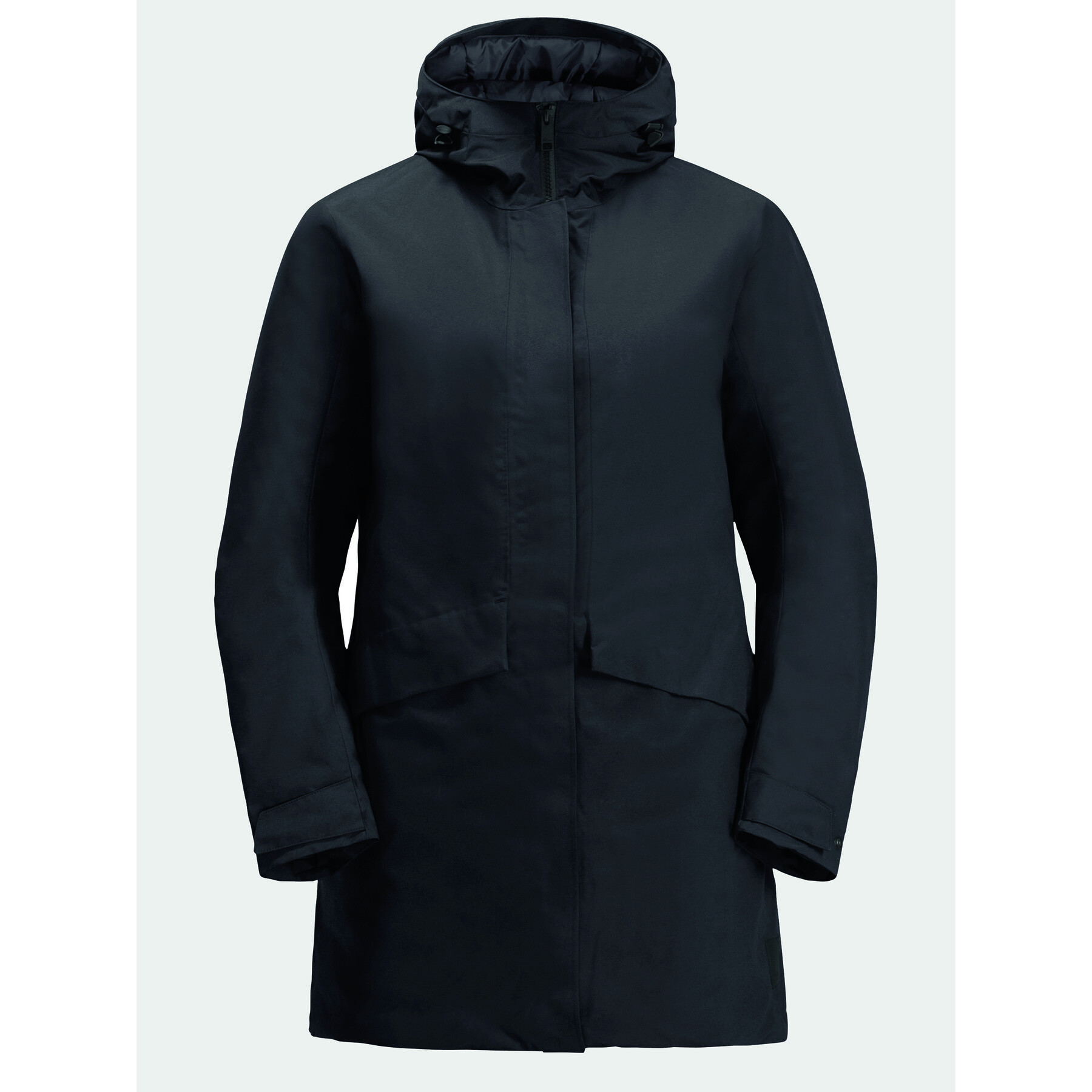 Jack Wolfskin Zimné bundy Tempelhof Coat 1116151 Čierna Regular Fit - Pepit.sk