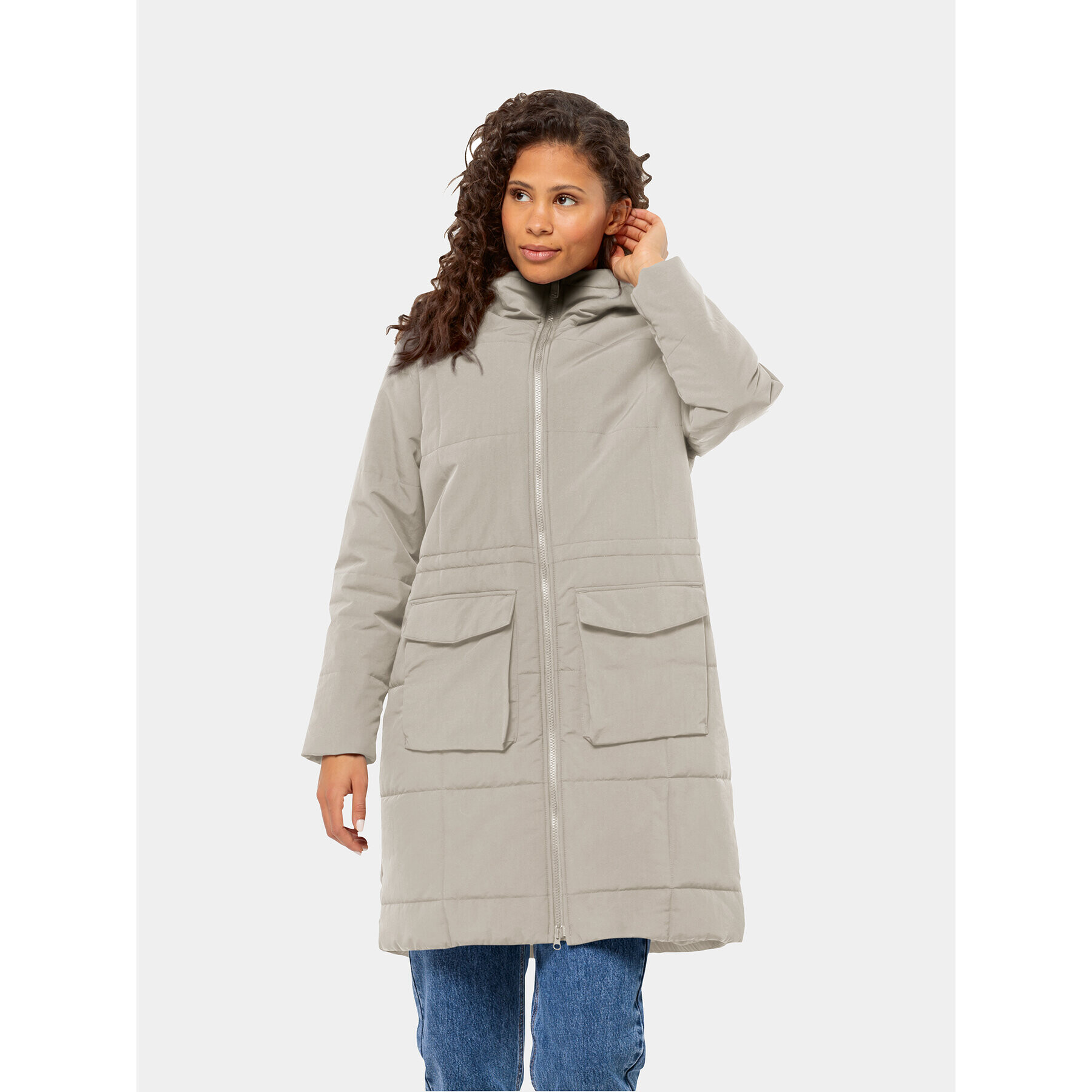 Jack Wolfskin Zimné bundy White Frost Parka 1207361 Sivá Regular Fit - Pepit.sk