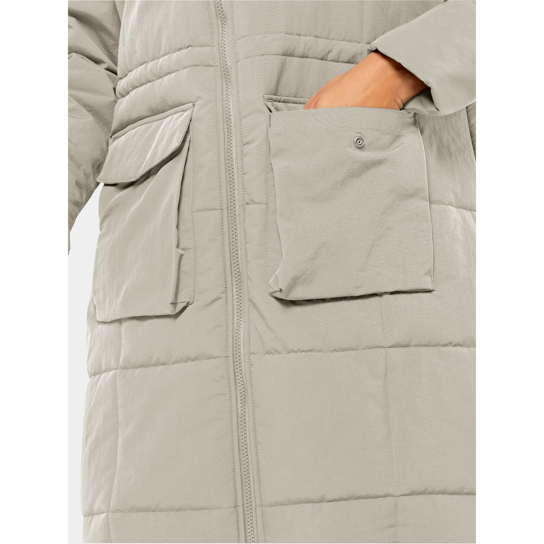 Jack Wolfskin Zimné bundy White Frost Parka 1207361 Sivá Regular Fit - Pepit.sk