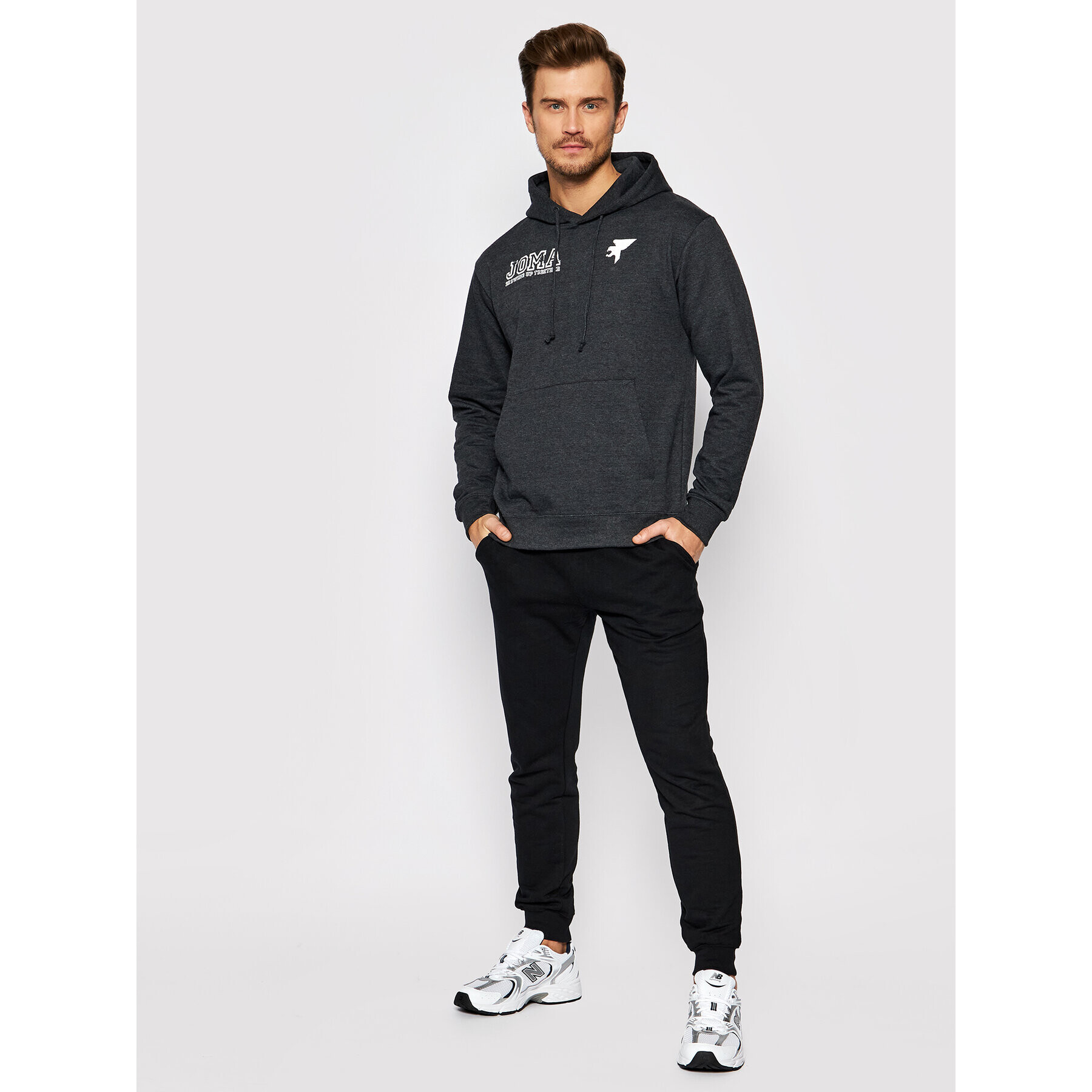 Joma Mikina Urban Street Hoodie 102558.150 Sivá Regular Fit - Pepit.sk