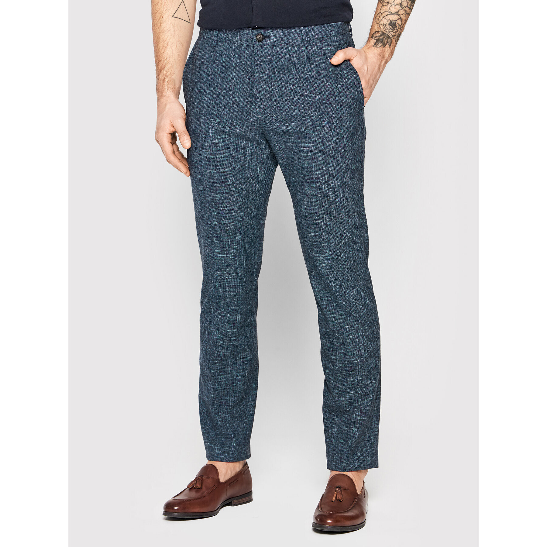 JOOP! Chino nohavice 17 Jt-18Hank 30032070 Tmavomodrá Slim Fit - Pepit.sk