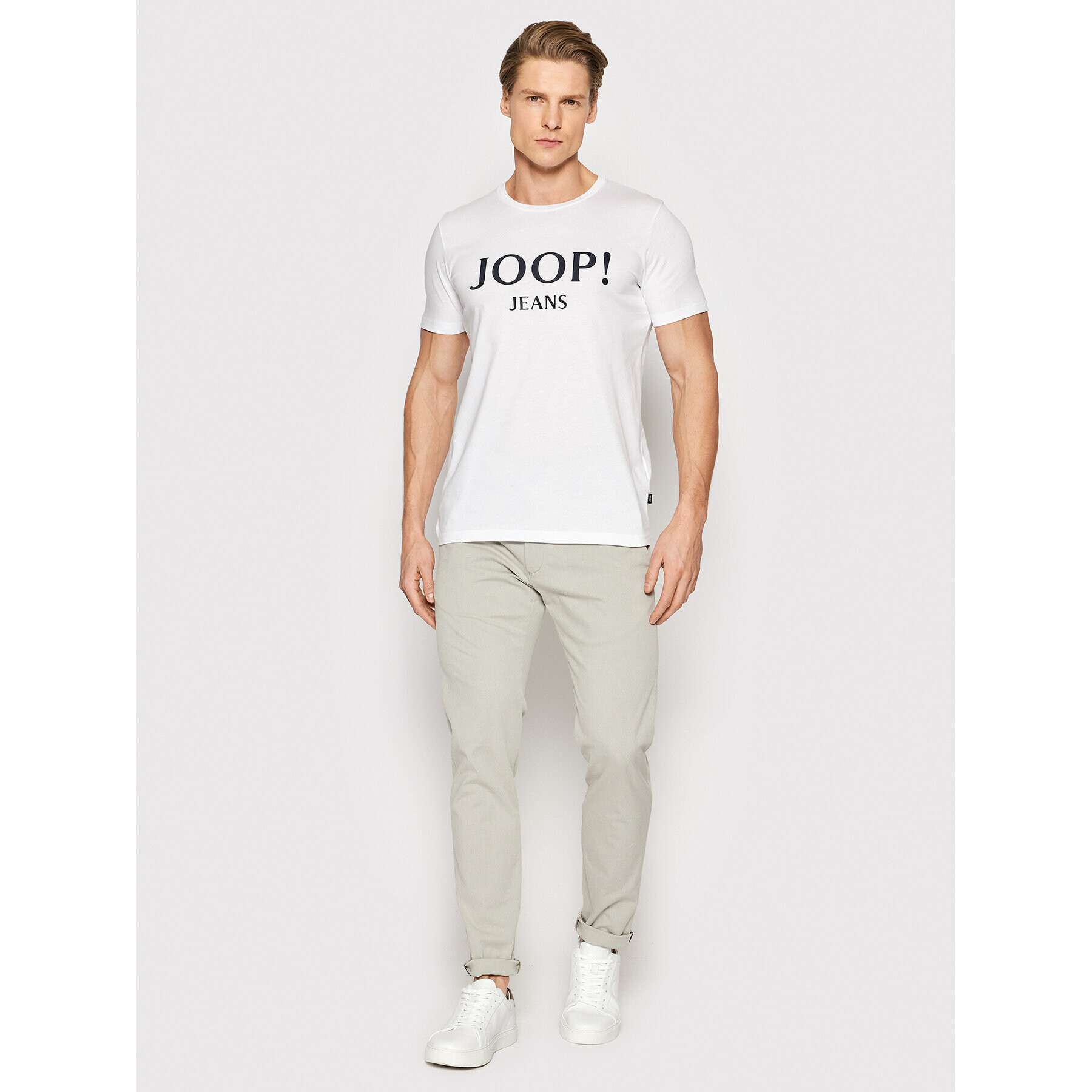 JOOP! Jeans Chino nohavice 15 Jjf-93Steen-W 30031385 Béžová Slim Fit - Pepit.sk