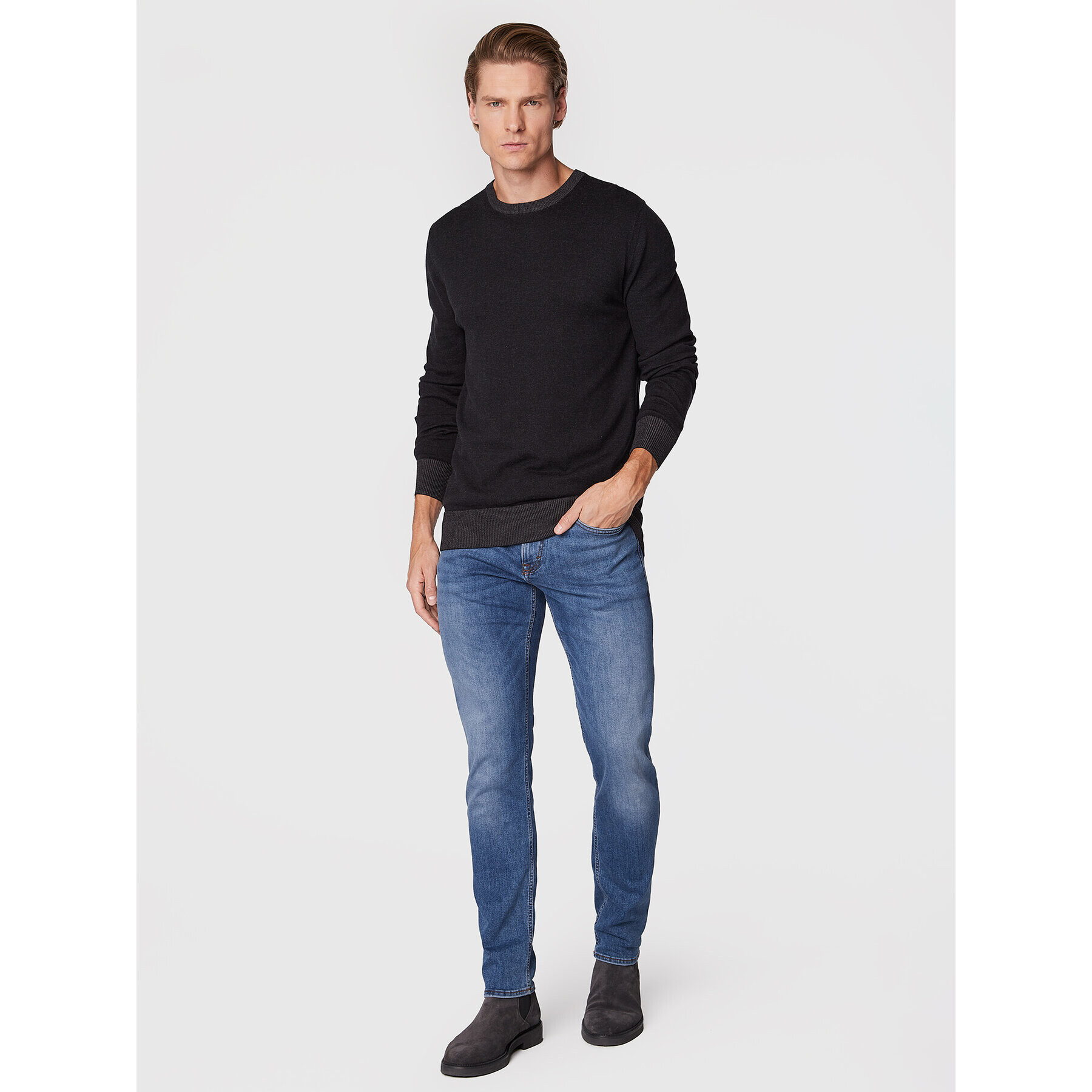 JOOP! Jeans Sveter 30032557 Čierna Regular Fit - Pepit.sk