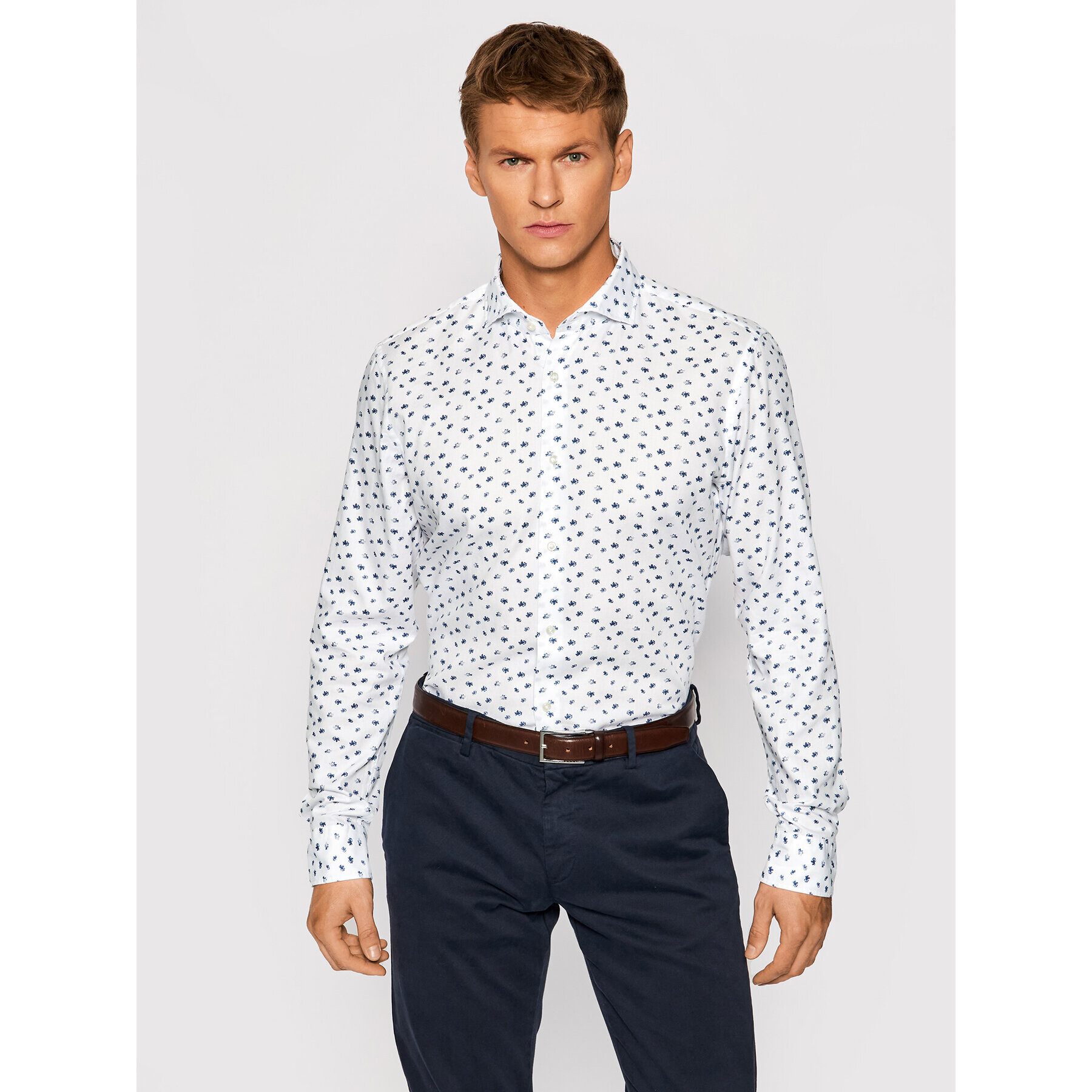 JOOP! Košeľa 17 Jsh-110Pejos-W 30028629 Biela Slim Fit - Pepit.sk