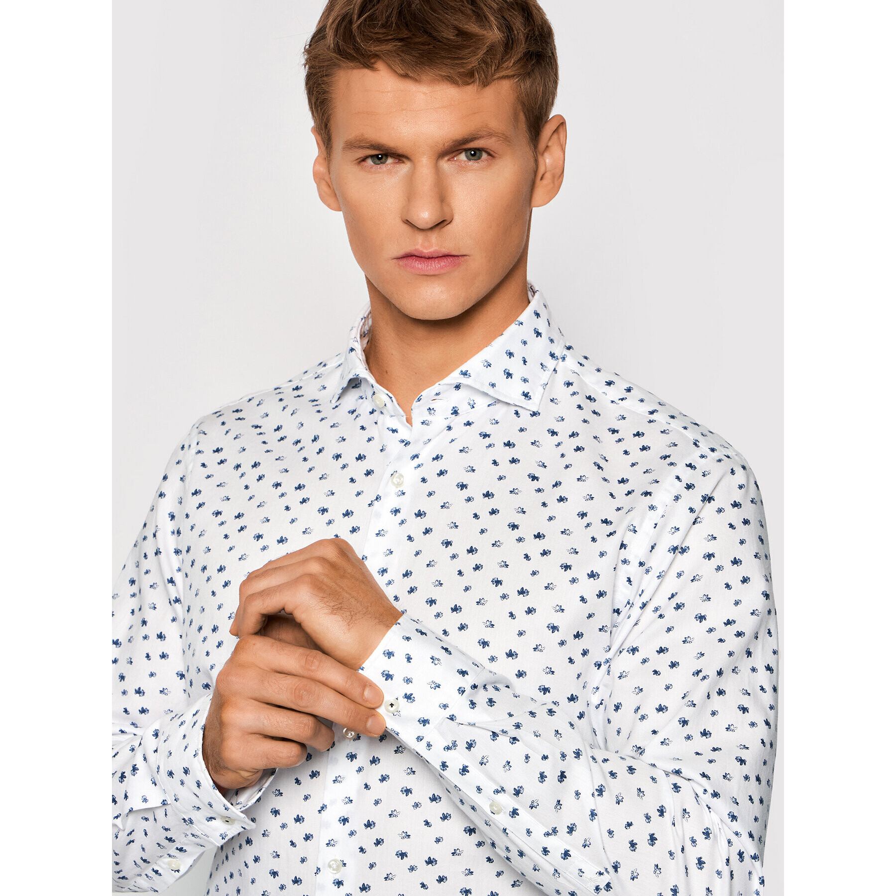 JOOP! Košeľa 17 Jsh-110Pejos-W 30028629 Biela Slim Fit - Pepit.sk