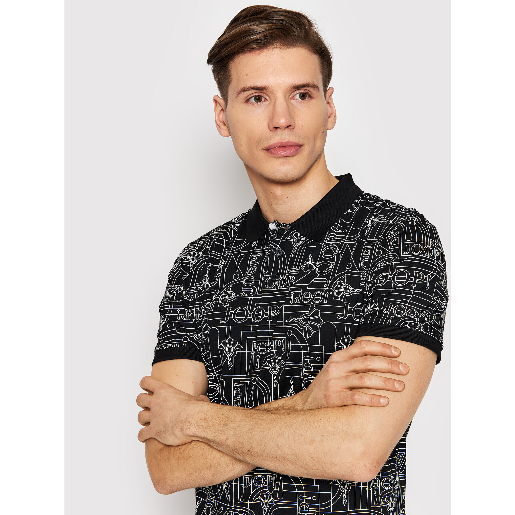 JOOP! Polokošeľa J222J025 30030906 Čierna Regular Fit - Pepit.sk