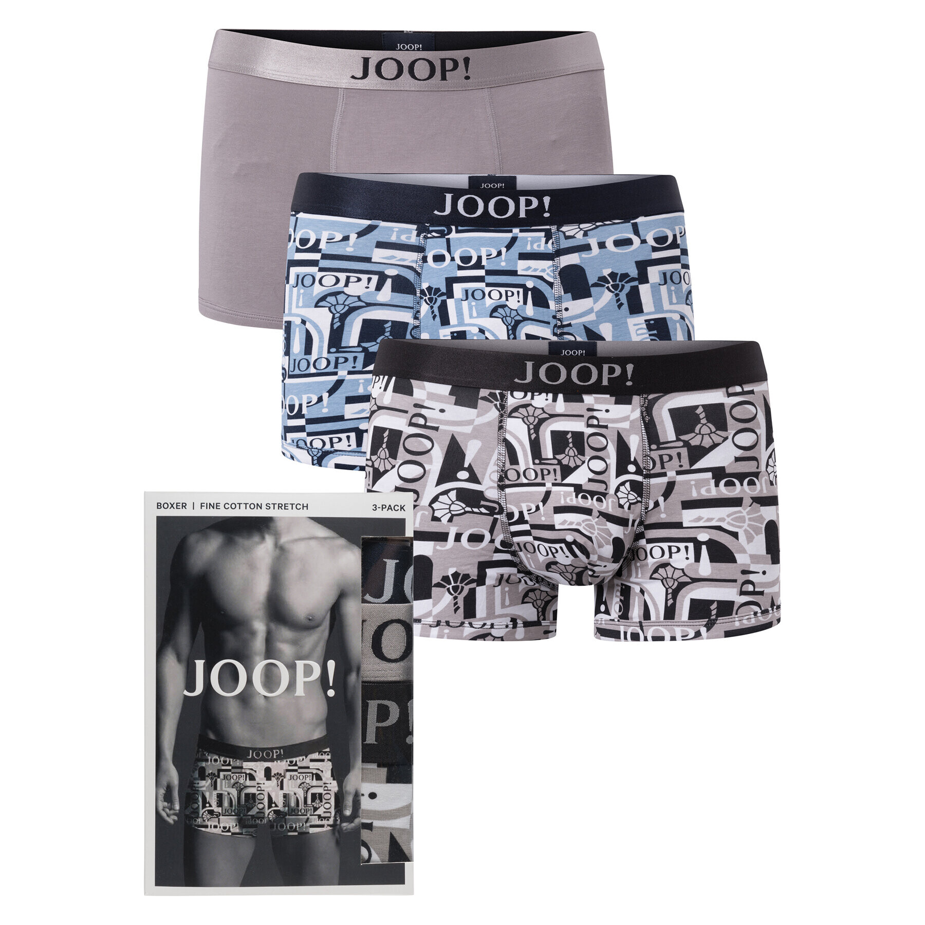 JOOP! Súprava 3 kusov boxeriek 30036183 Farebná Shaped Fit - Pepit.sk