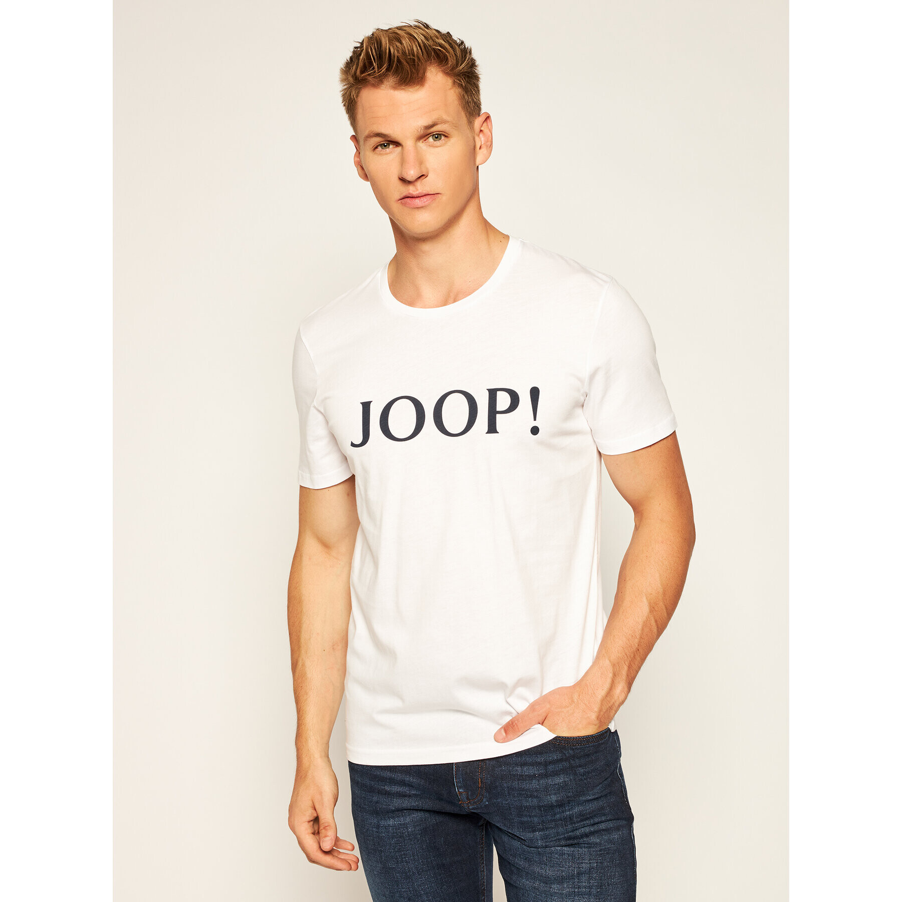 JOOP! Tričko 17 JJ-06Alerio 30021350 Biela Regular Fit - Pepit.sk