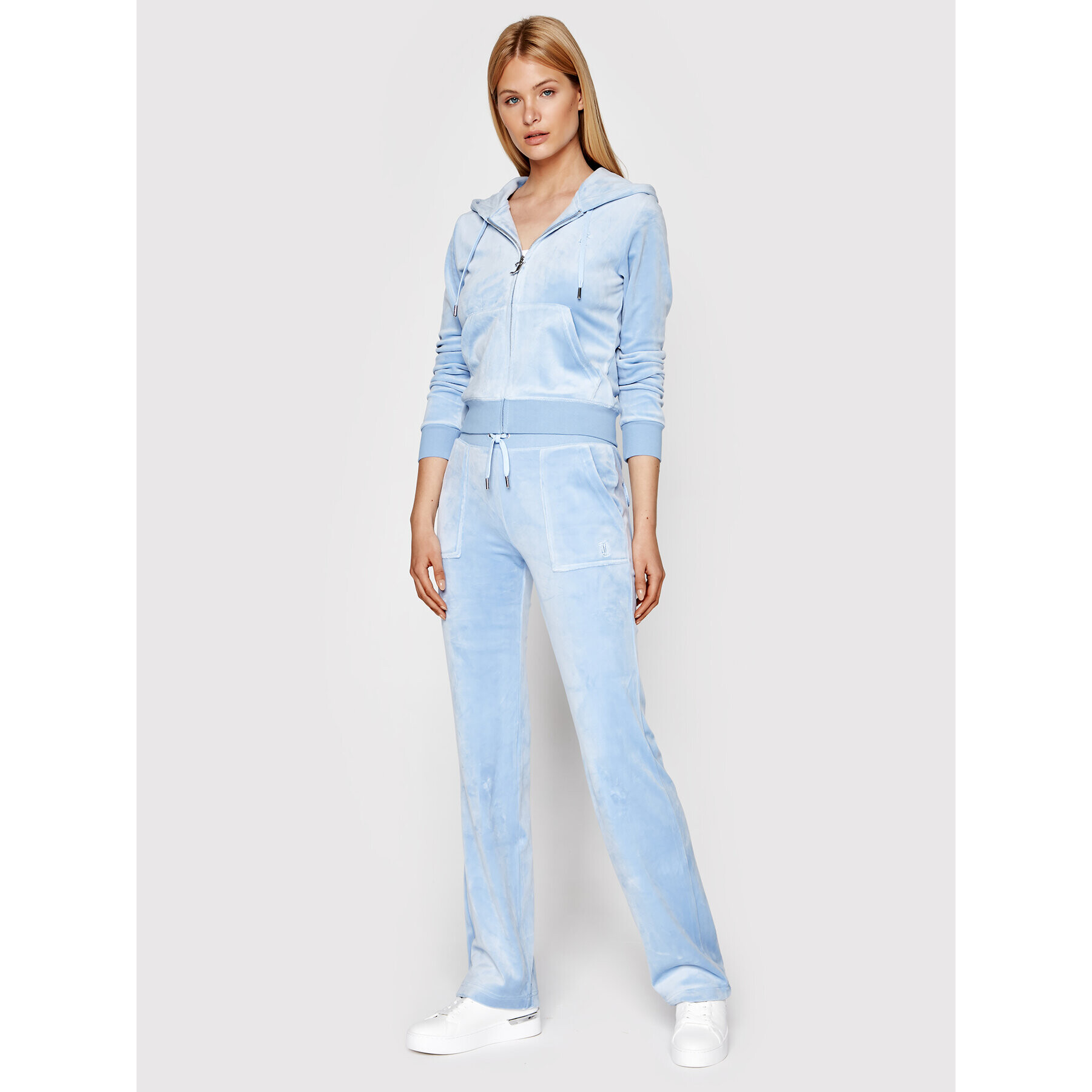 Juicy Couture Mikina Robertson JCAP176 Modrá Slim Fit - Pepit.sk