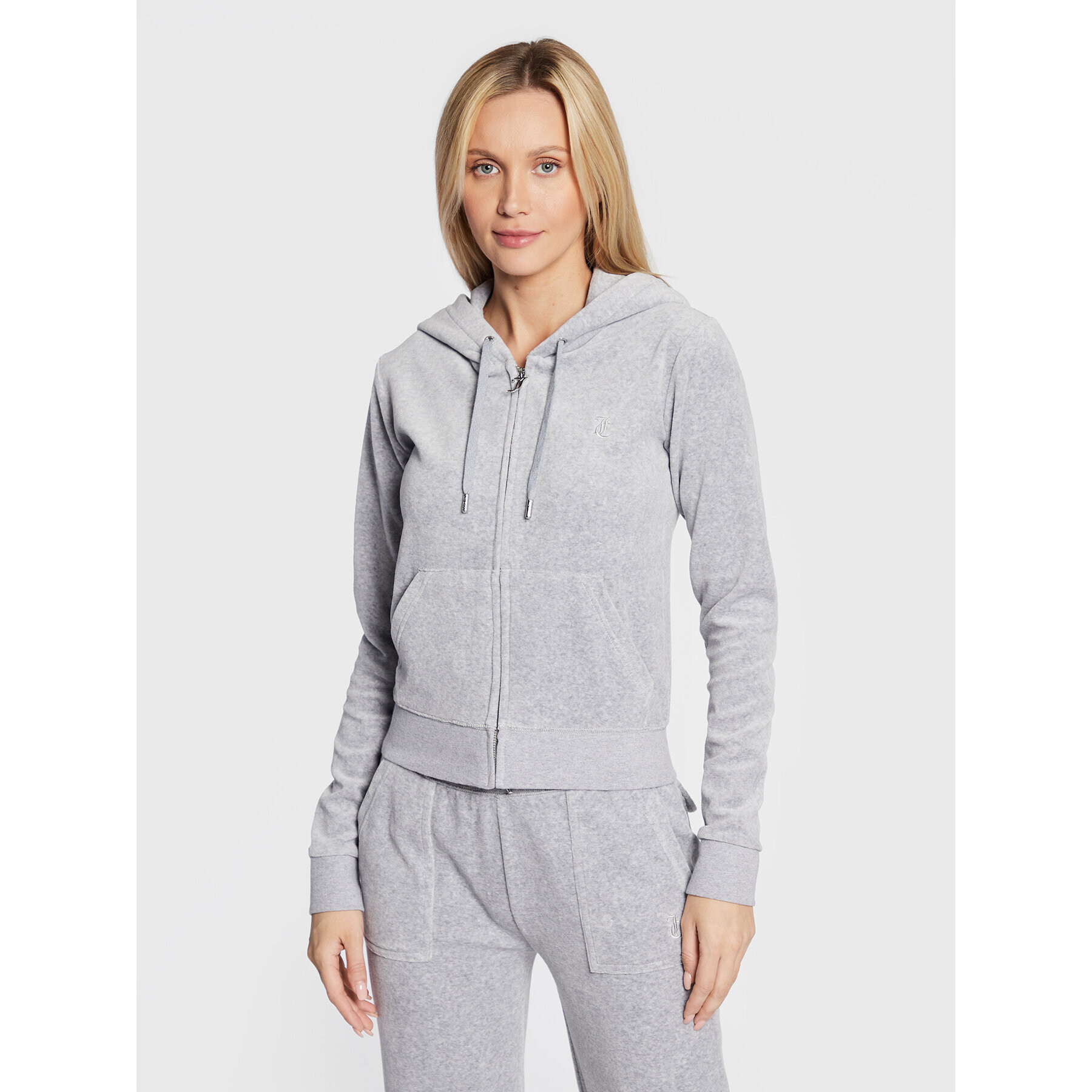 Juicy Couture Mikina Robertson JCAP176 Sivá Regular Fit - Pepit.sk