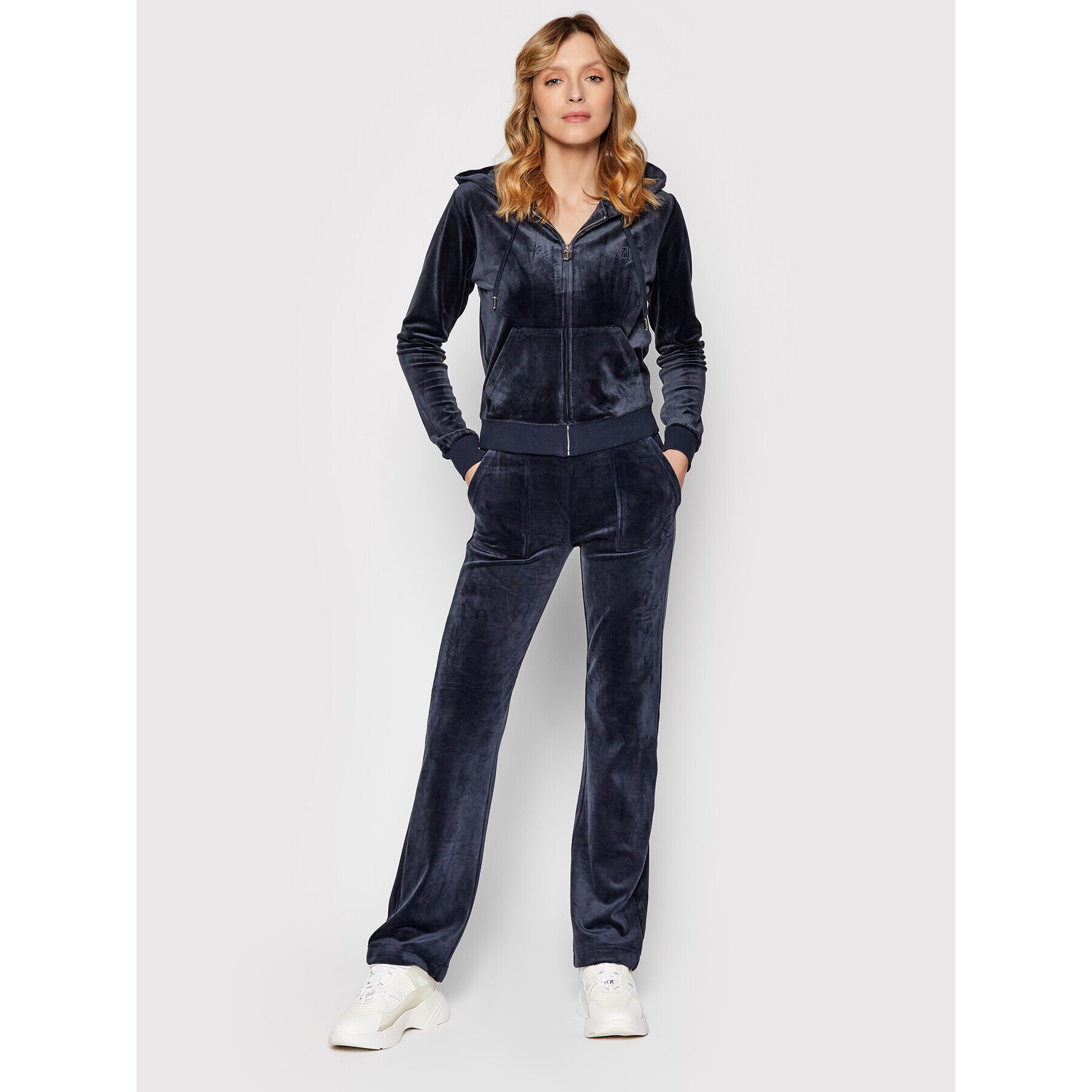 Juicy Couture Mikina Robertson JCAP176 Tmavomodrá Slim Fit - Pepit.sk