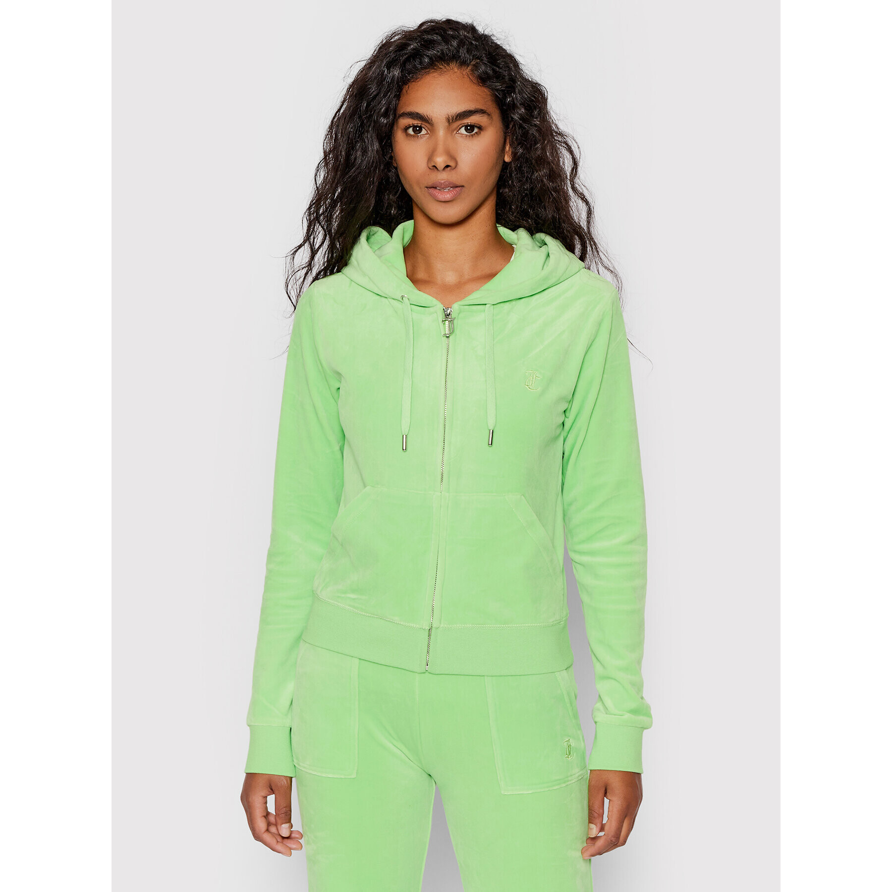 Juicy Couture Mikina Robertson JCAP176 Zelená Regular Fit - Pepit.sk