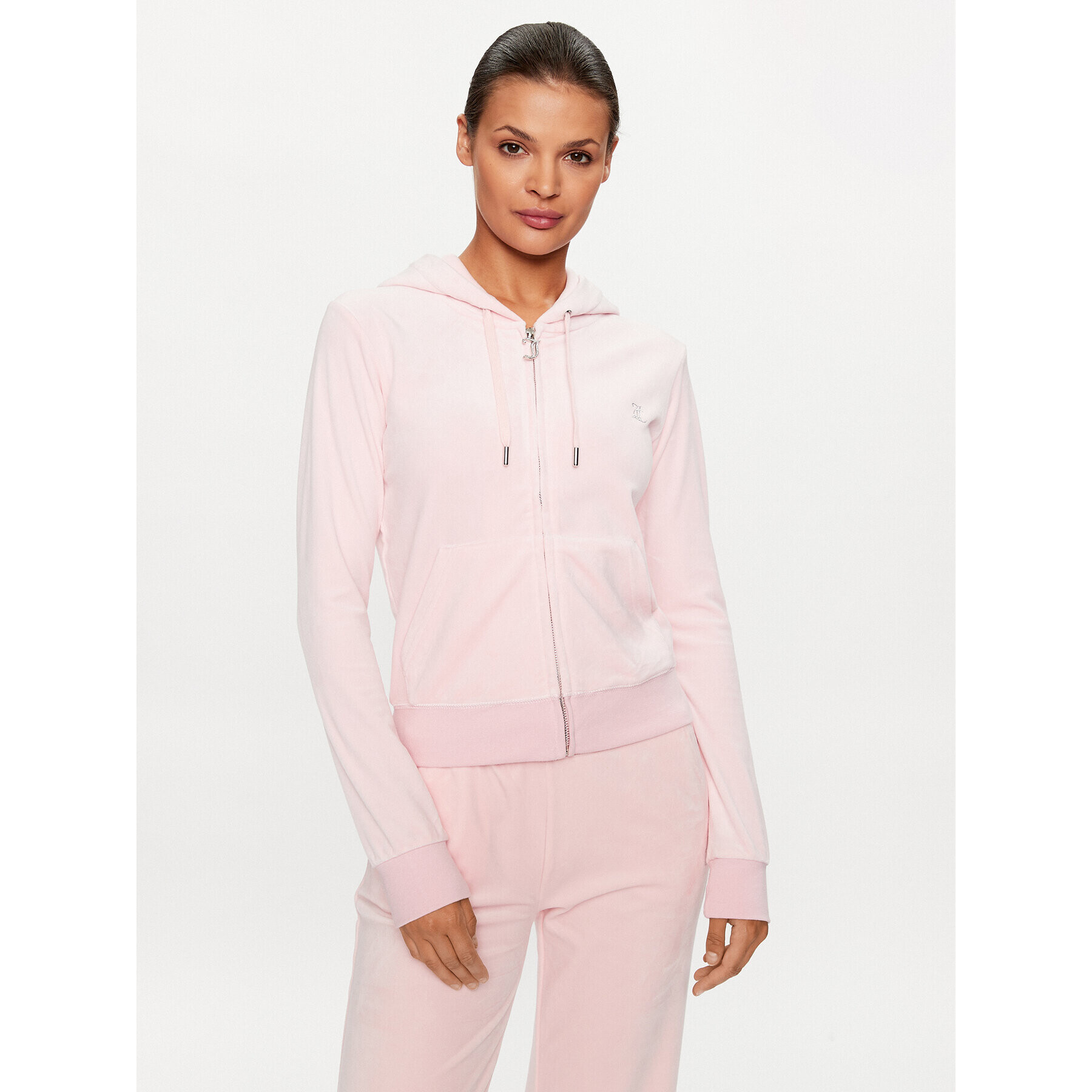 Juicy Couture Mikina Robertson JCCA221006 Ružová Regular Fit - Pepit.sk