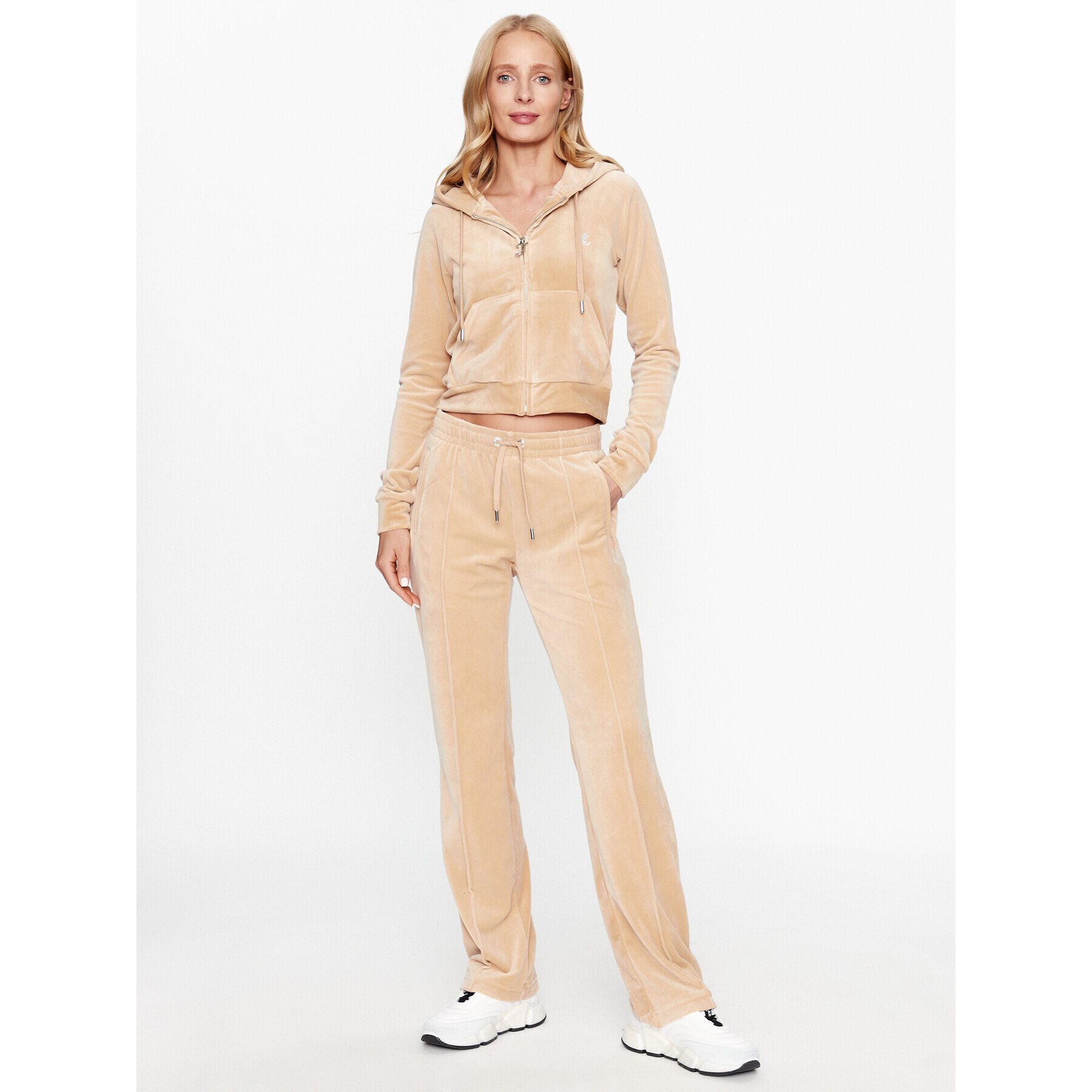 Juicy Couture Teplákové nohavice Tina JCAPW045483 Béžová Regular Fit - Pepit.sk